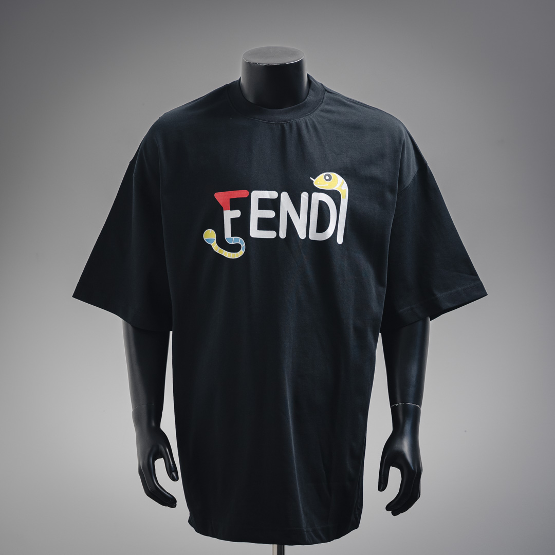 Fendi/芬迪25ss蛇年蛇头标识印花短袖T恤