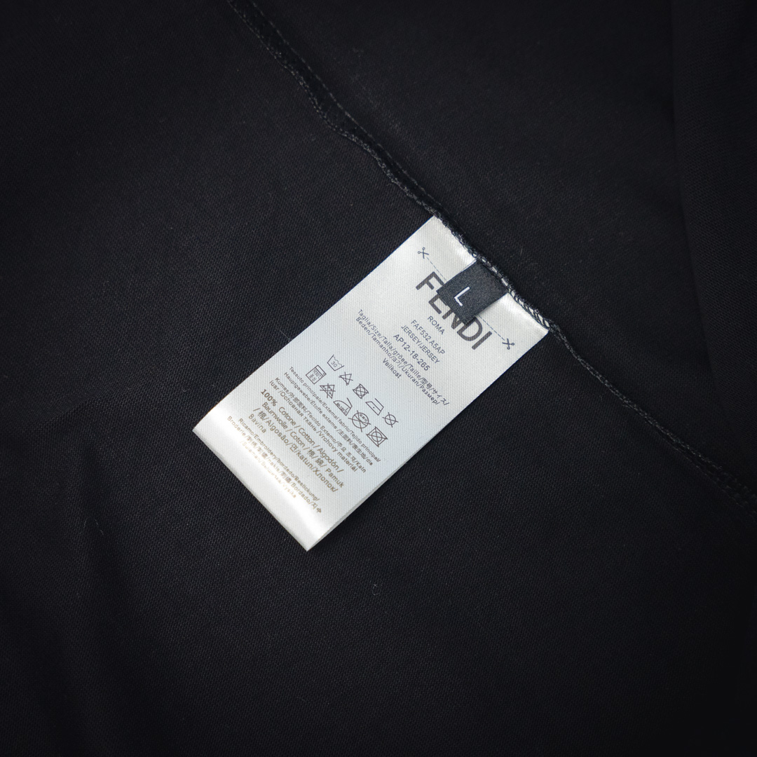 Fendi/芬迪25ss渐变FF徽标短袖T恤
