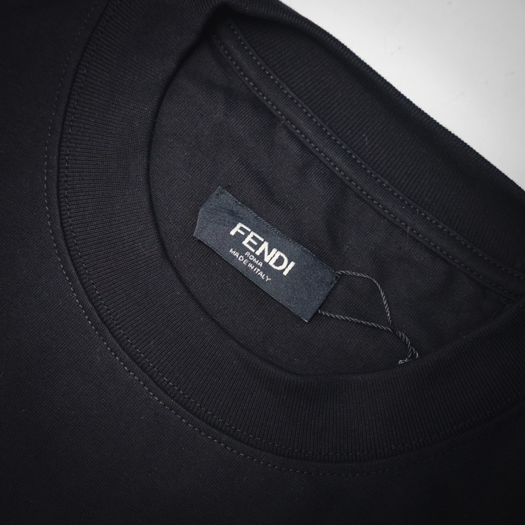 Fendi/芬迪25ss渐变FF徽标短袖T恤
