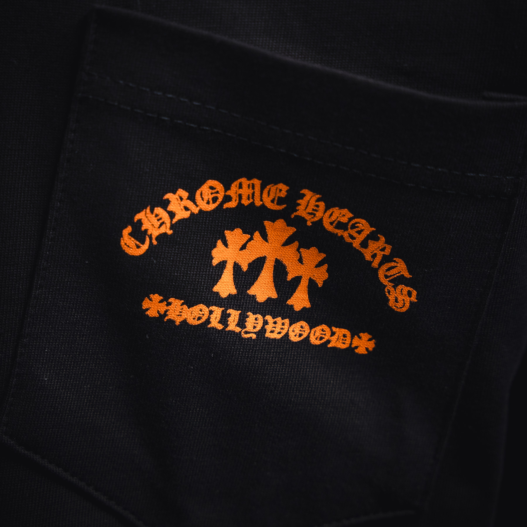 Chrome Hearts/克罗心 25ss 橙色十字架短袖T恤