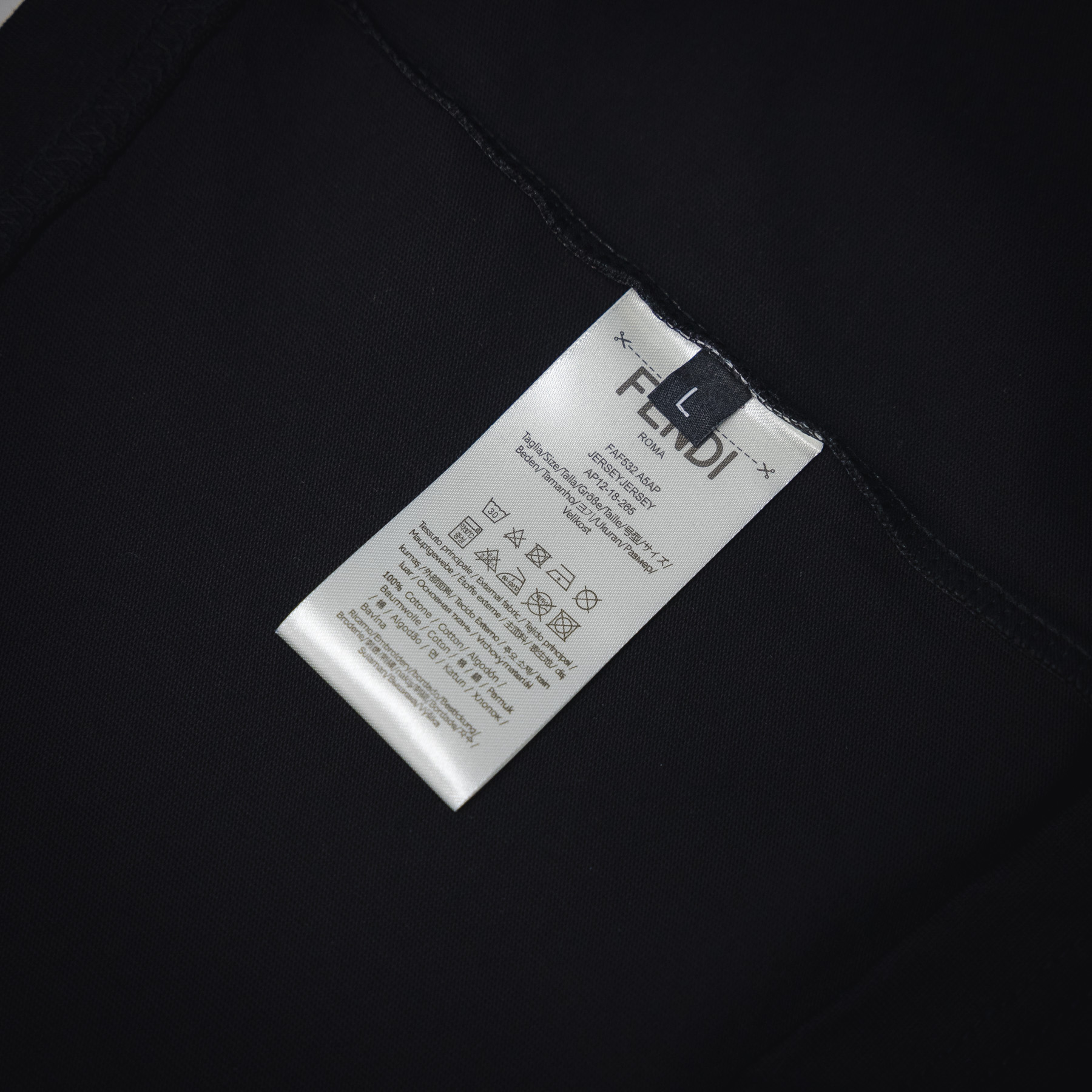 Fendi/芬迪25ss重叠字母小眼睛短袖T恤