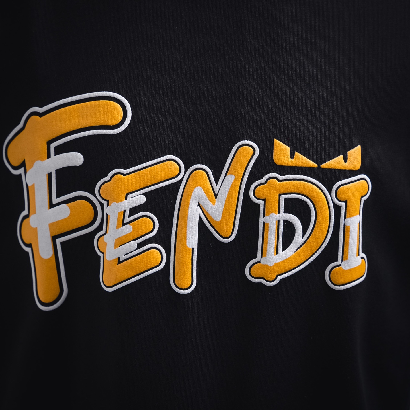 Fendi/芬迪25ss重叠字母小眼睛短袖T恤