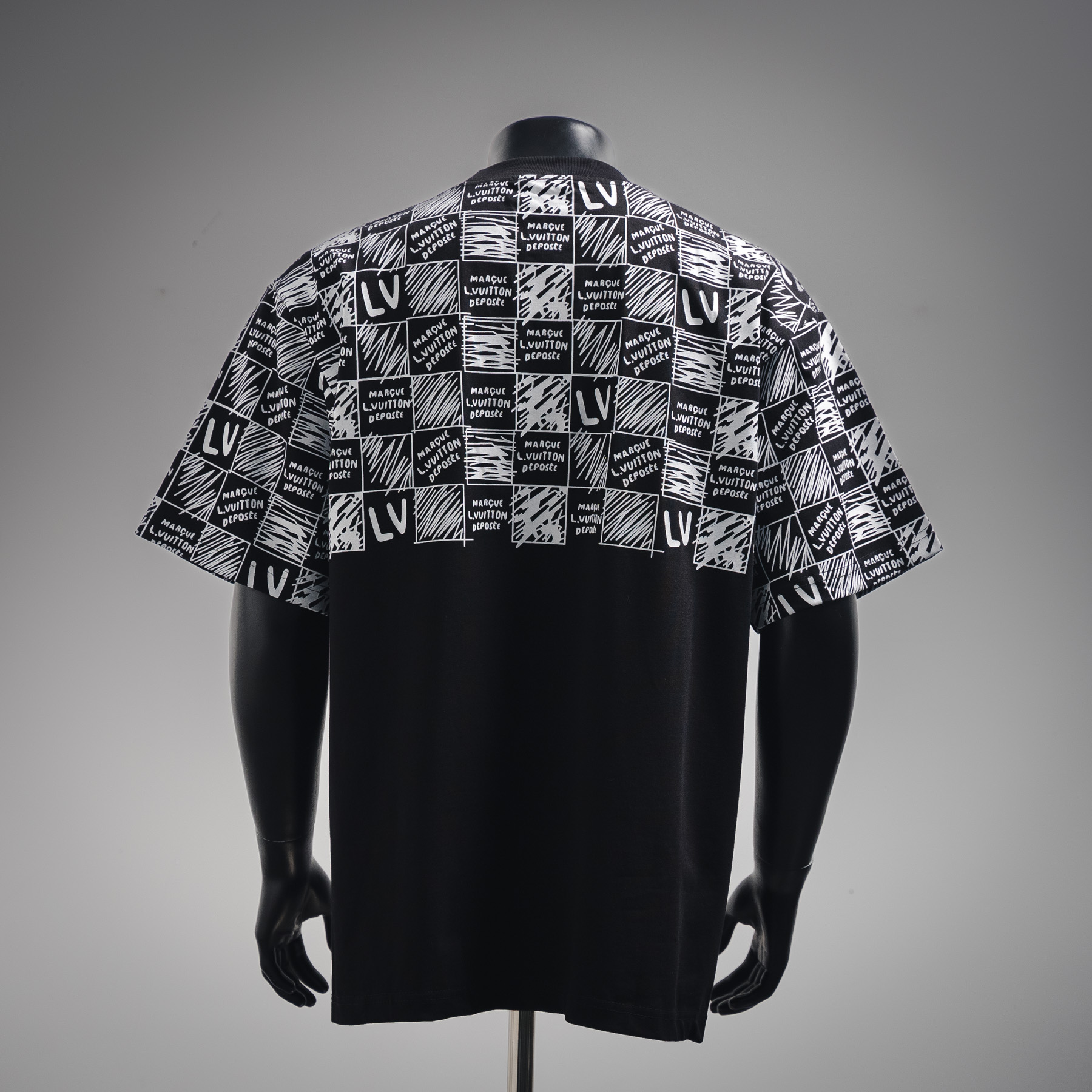 Louis Vuitton/路易威登 2025ss渐变棋盘短袖T恤