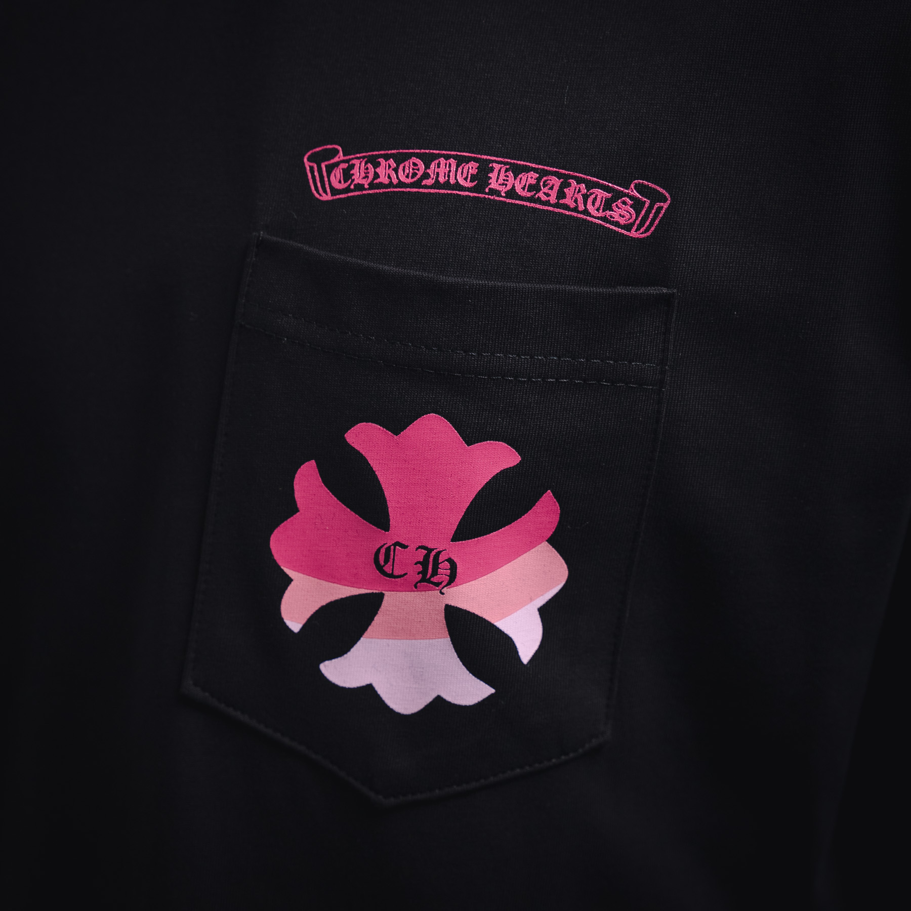 Chrome Hearts/克罗心 25ss 紫色马蹄渐变logo短袖T恤