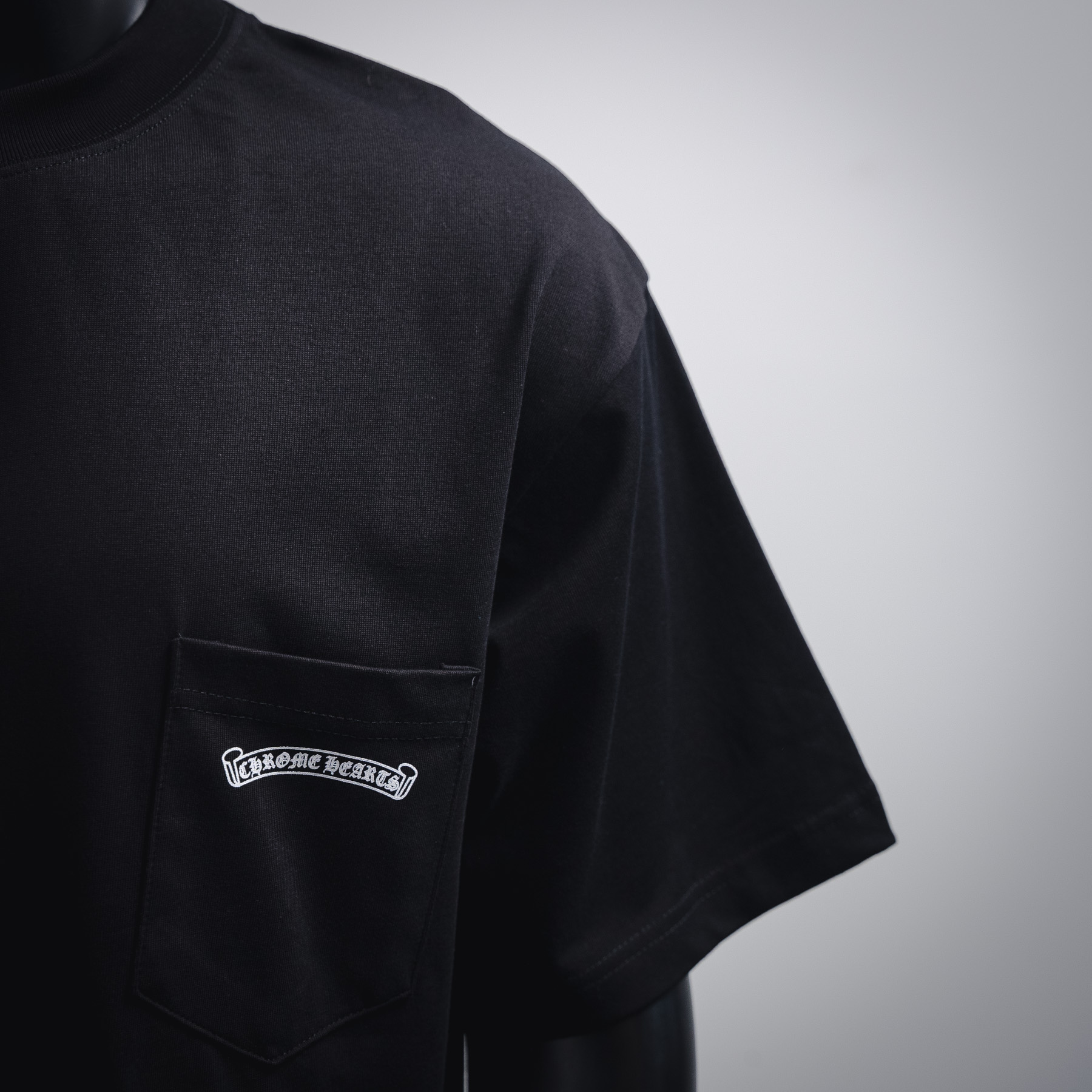 Chrome Hearts克罗心25ss后背梵文短袖T恤 黑色 白色