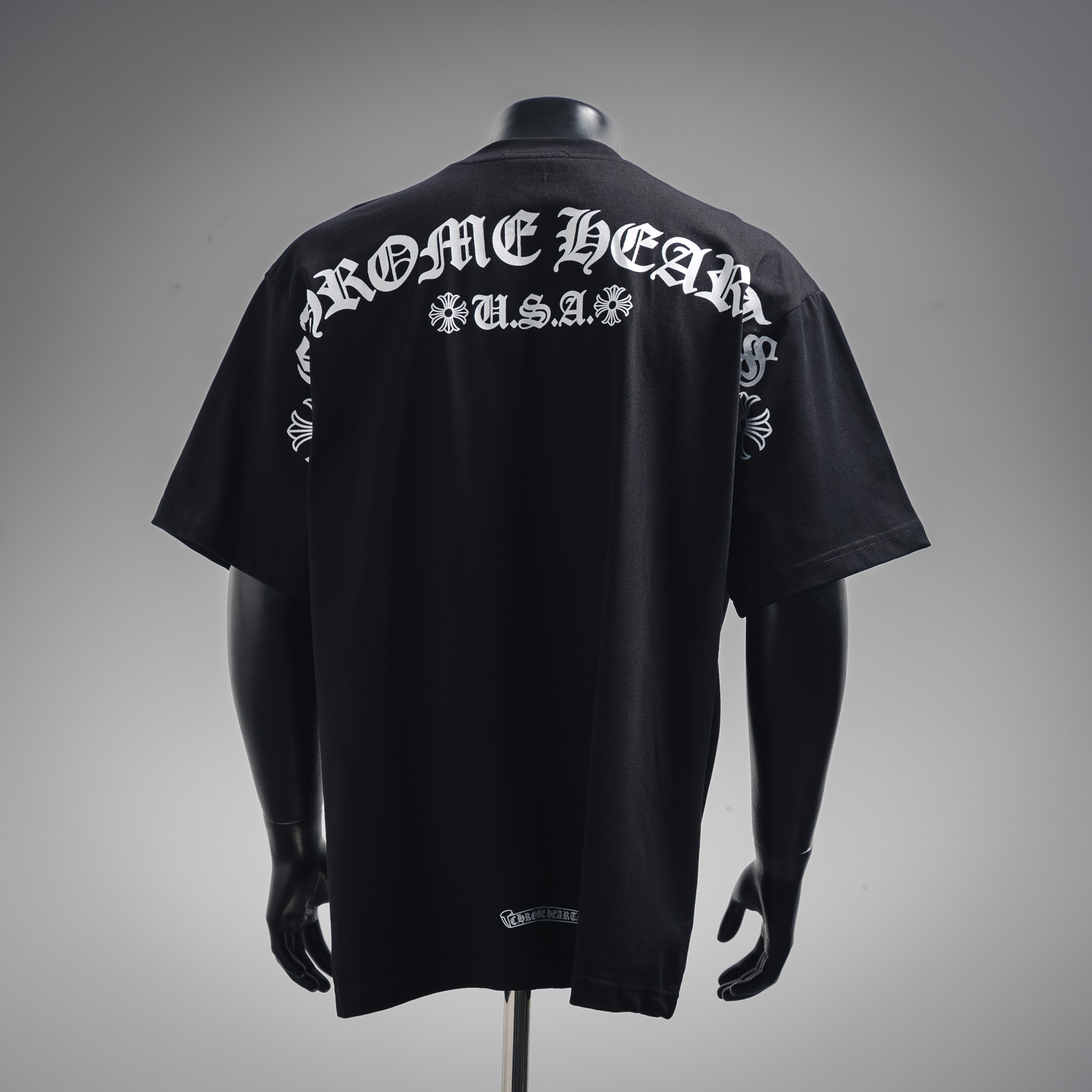 Chrome Hearts克罗心25ss后背梵文短袖T恤 黑色 白色