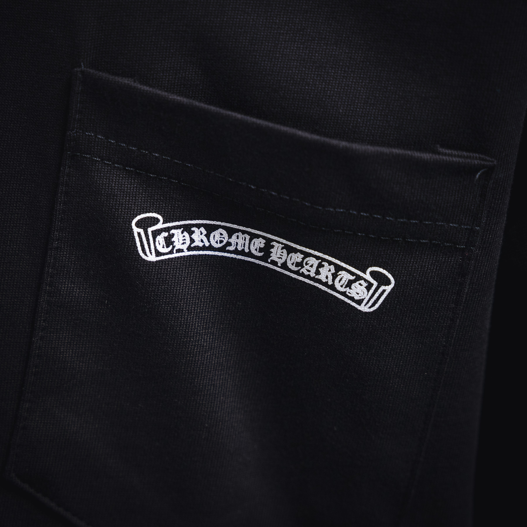 Chrome Hearts克罗心25ss后背梵文短袖T恤 黑色 白色