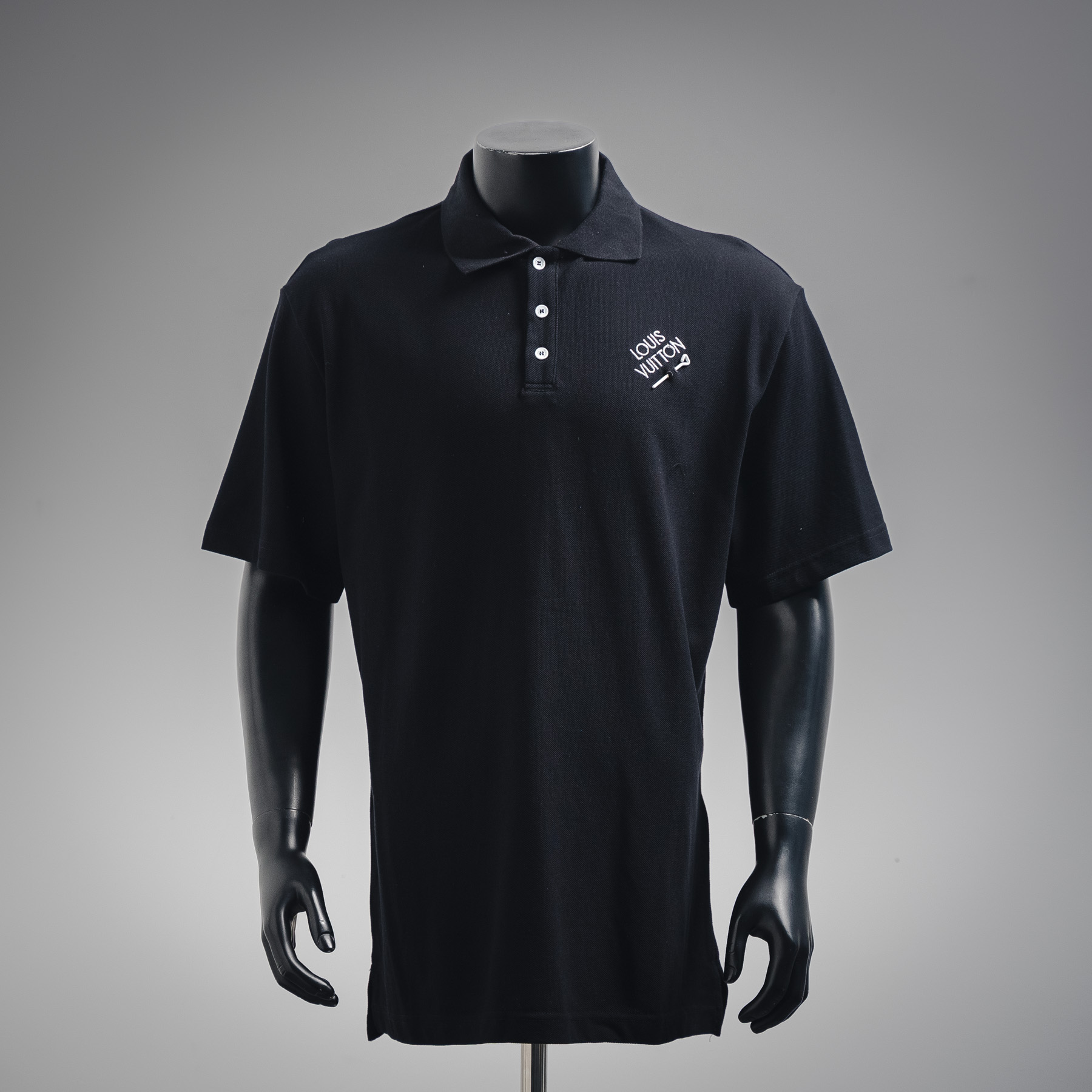 LOUIS VUITTON路易威登 LV 25ss别针刺绣短袖polo衫