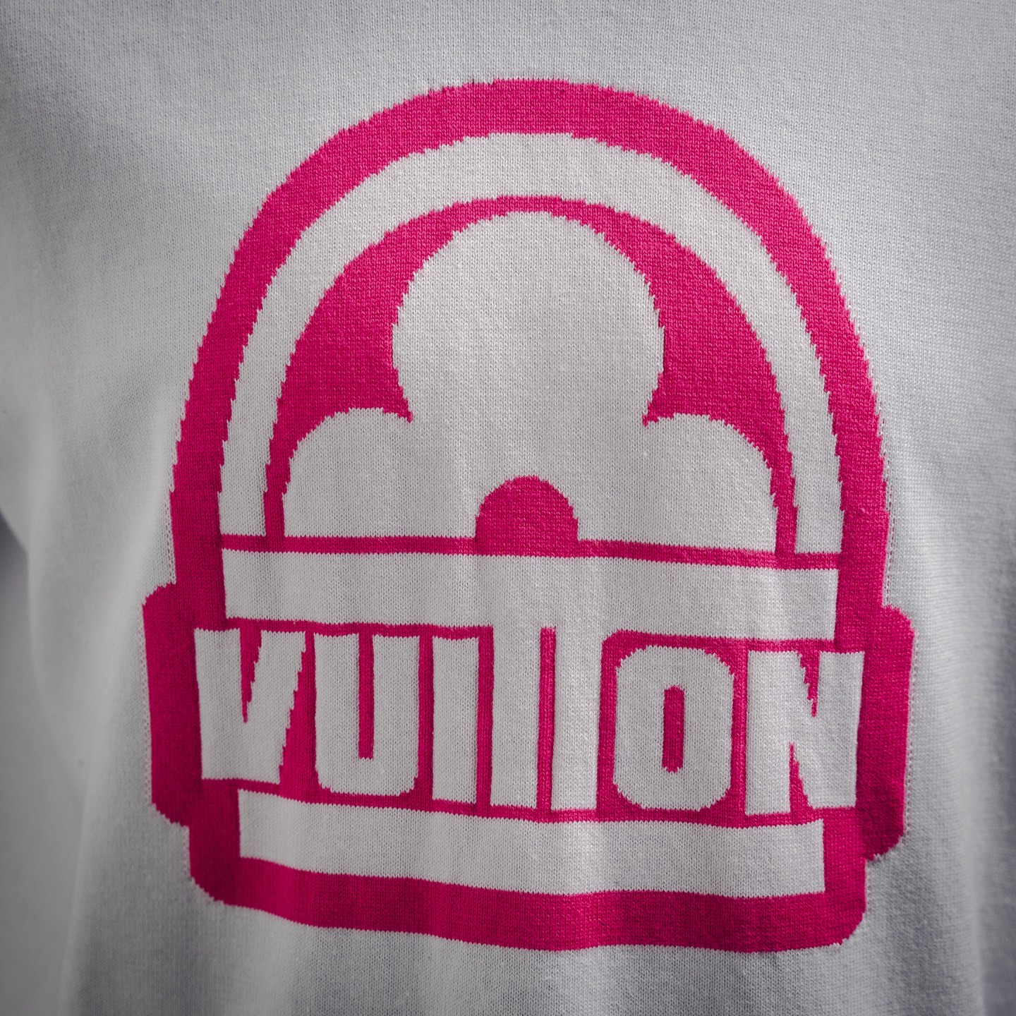 Louis Vuitton/路易威登 2025ss新款 樱花粉色四叶草提花针织短袖
