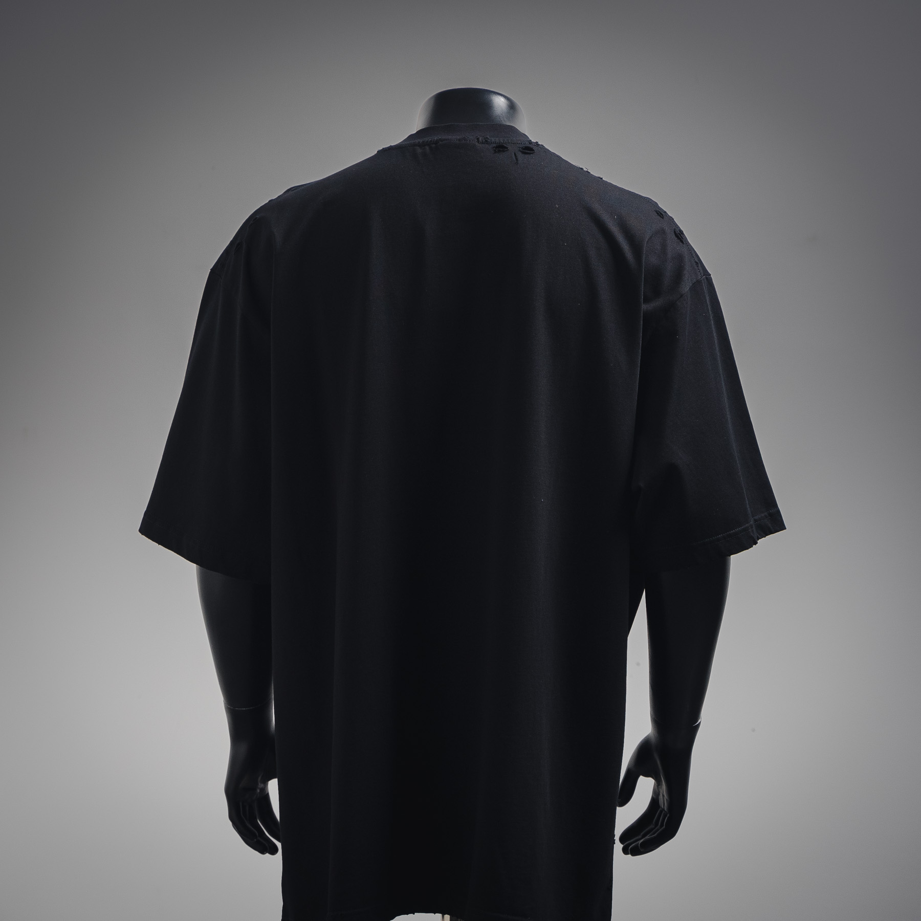 Balenciaga/巴黎世家 25ss金沙闪粉割破工艺短袖T恤