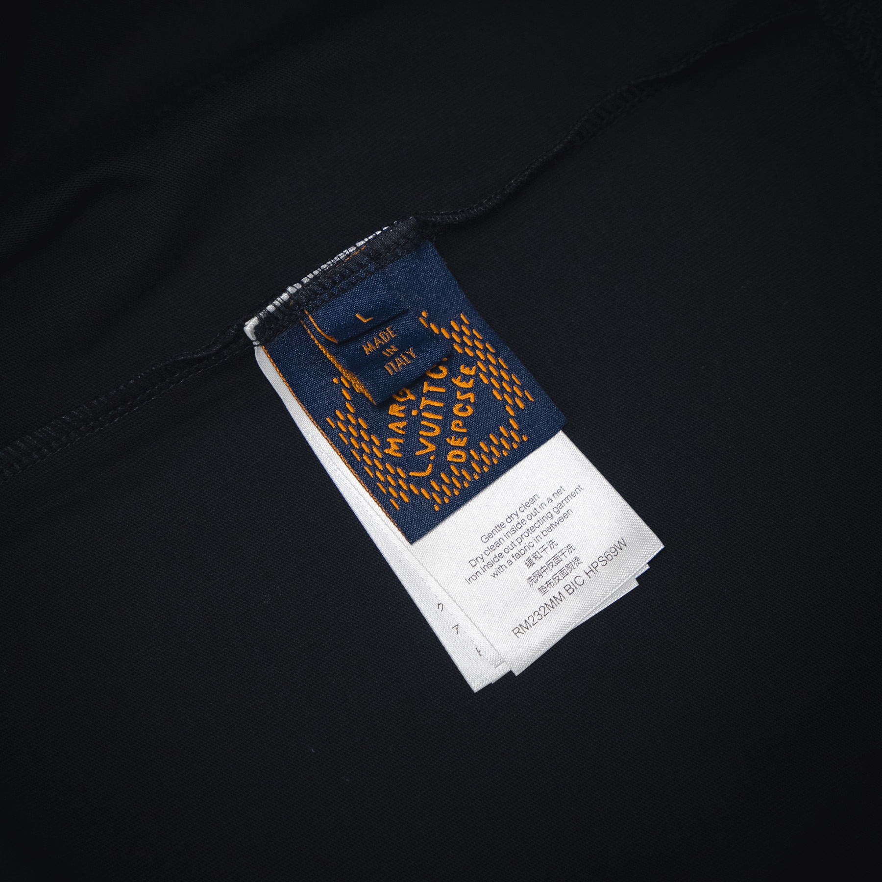 Louis Vuitton/路易威登25ss 刺绣艺术字母logo短袖T恤
