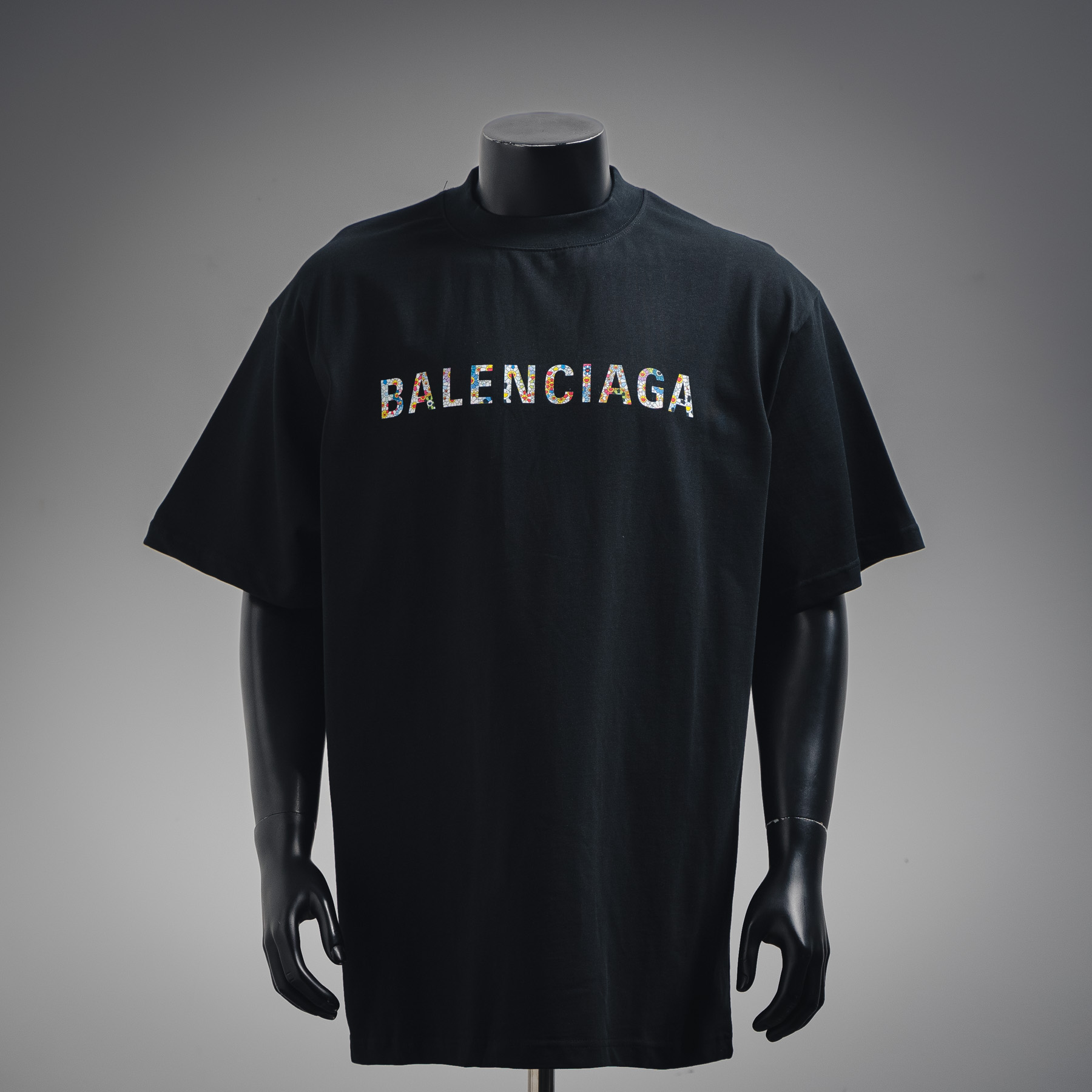 Balenciaga/巴黎世家25ss 太阳花工艺压胶短袖t恤