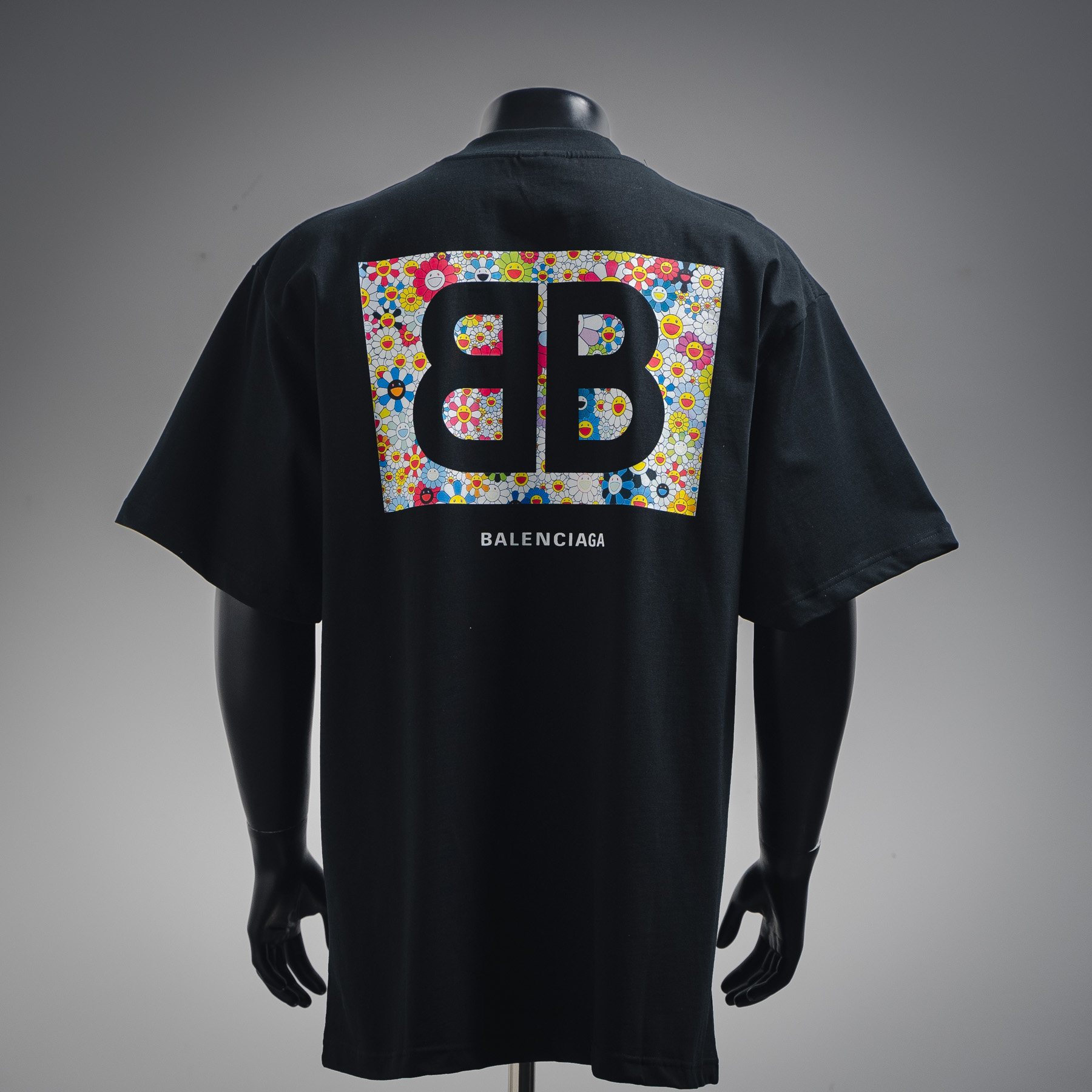 Balenciaga/巴黎世家25ss 太阳花工艺压胶短袖t恤
