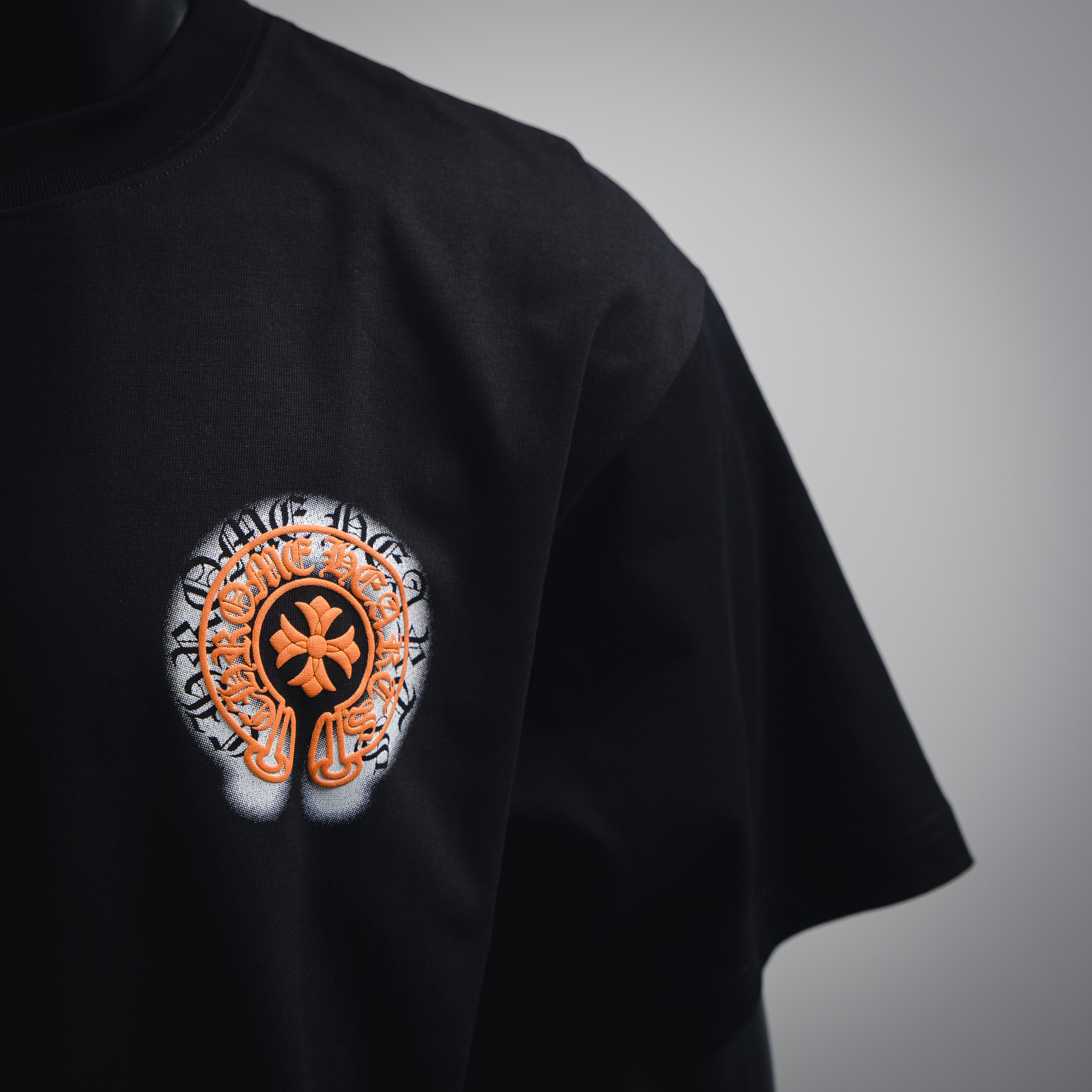 Chrome Hearts 克罗心 重影马蹄印花短袖T恤