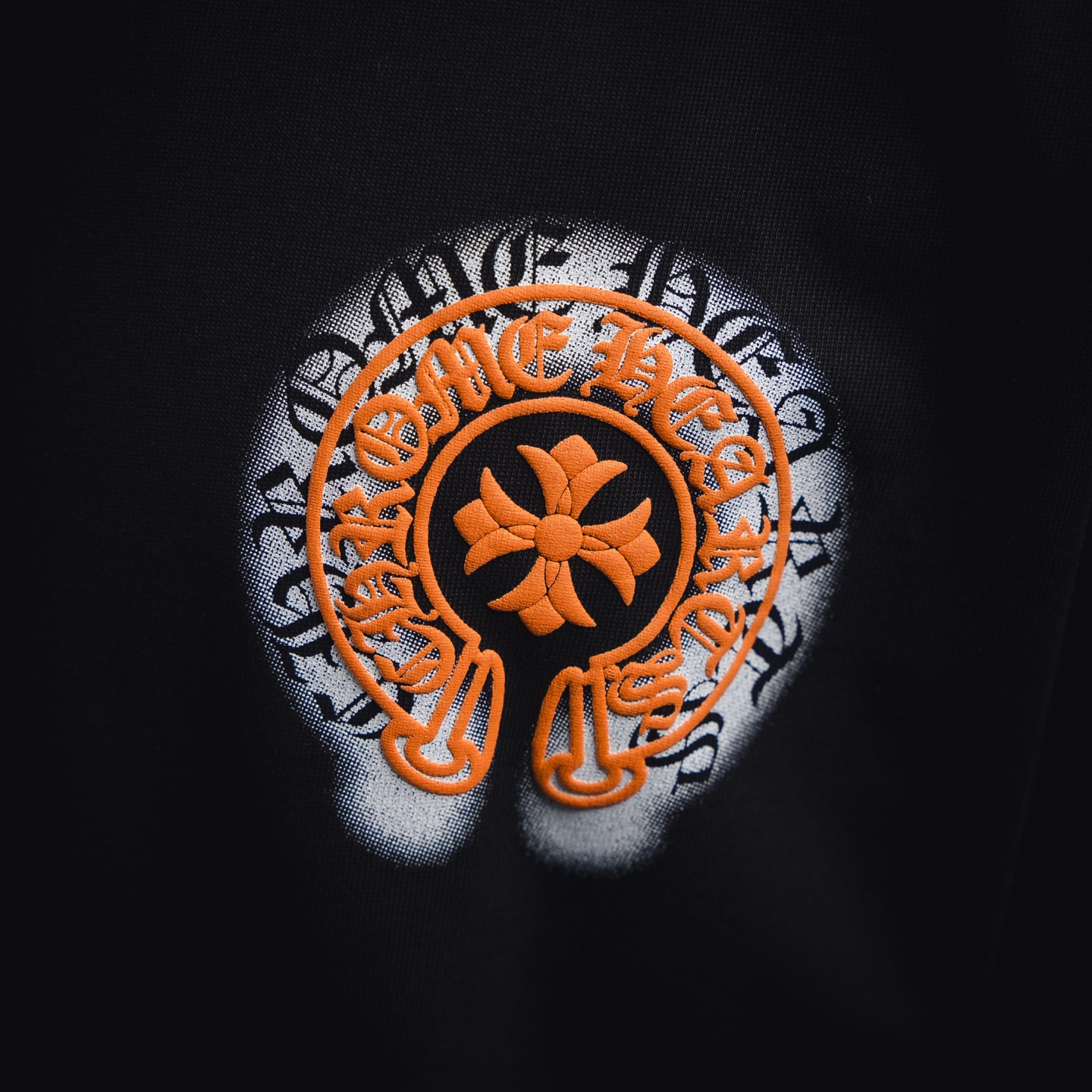 Chrome Hearts 克罗心 重影马蹄印花短袖T恤