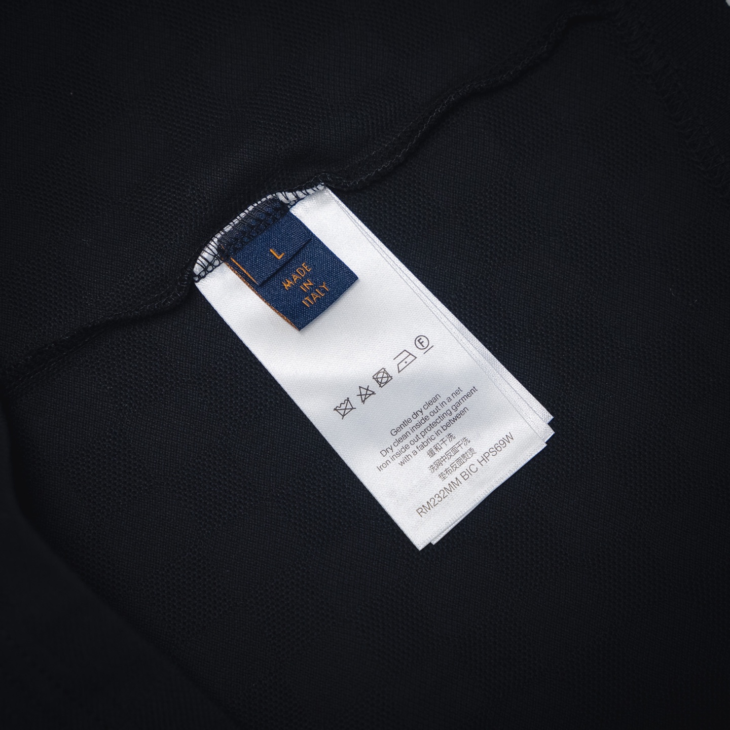 LOUIS VUITTON/路易威登LV 25ss 金丝框珠地短袖T恤