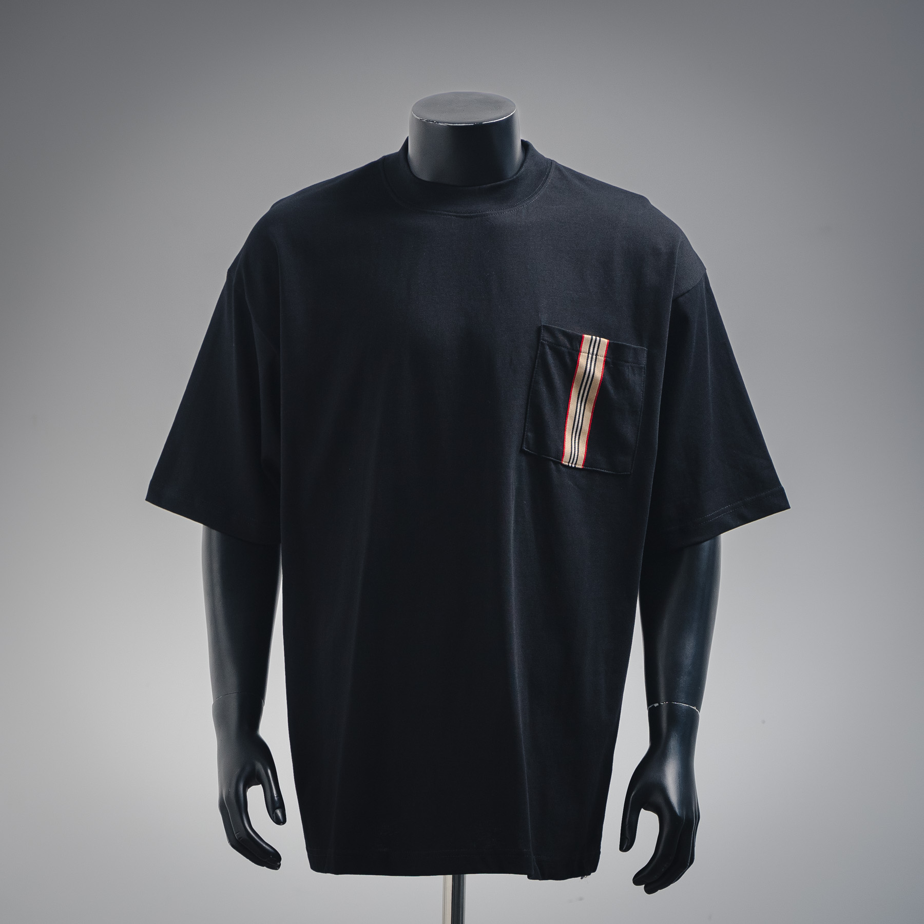 BURBERRY/巴宝莉 25ss口袋格纹织带短袖T恤