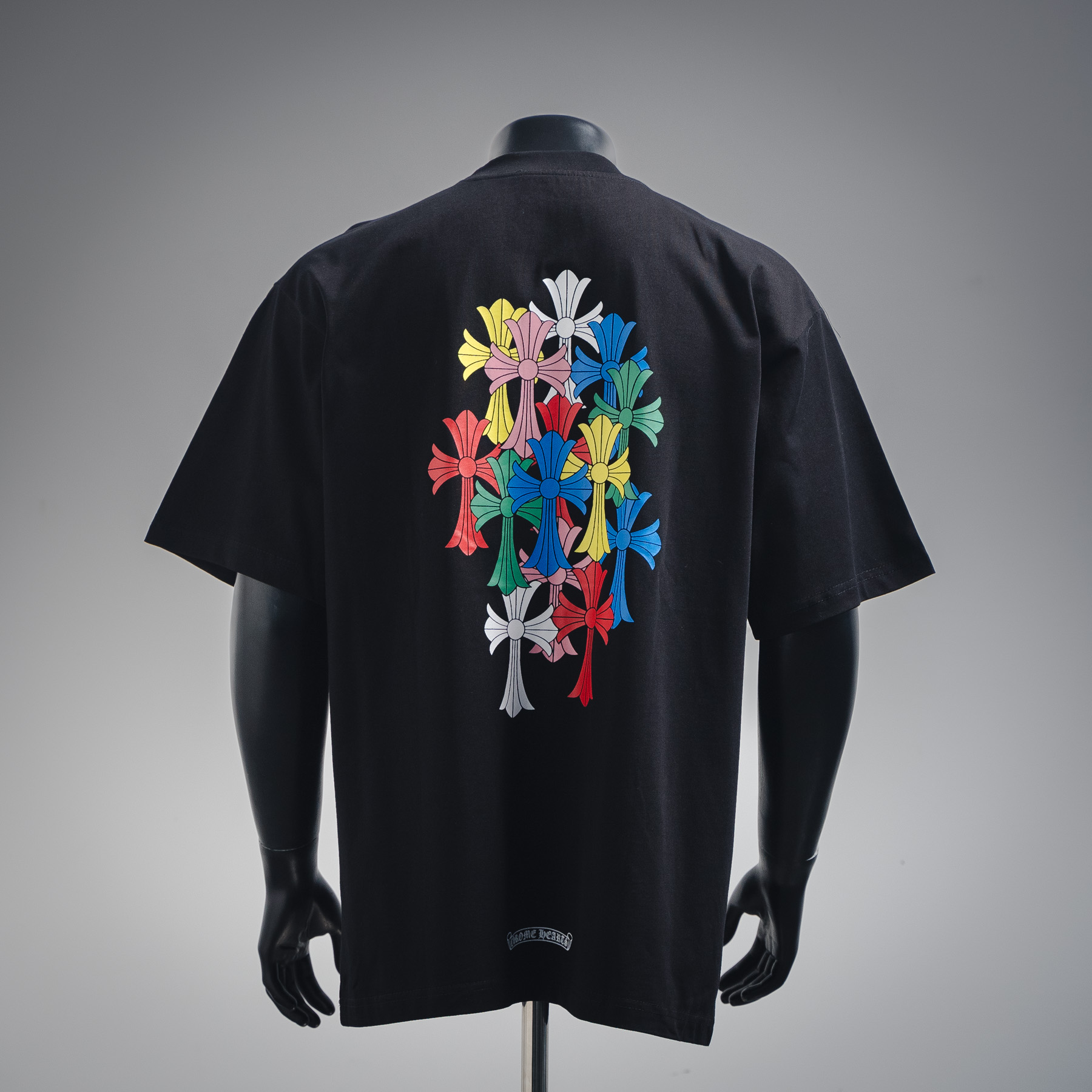 Chrome Hearts 克罗心 23SS 彩色十字架印花短袖T恤 黑色 白色-Chinese UA Cheap High Quatity Brand Clothes Bags handbags Sneakers wholesale wholesaler seller from China Factory suppliers Fashion Clothing Shoes best Quality Beautiful Price Chrome Hearts 克罗心 23SS 彩色十字架印花短袖T恤 黑色 白色