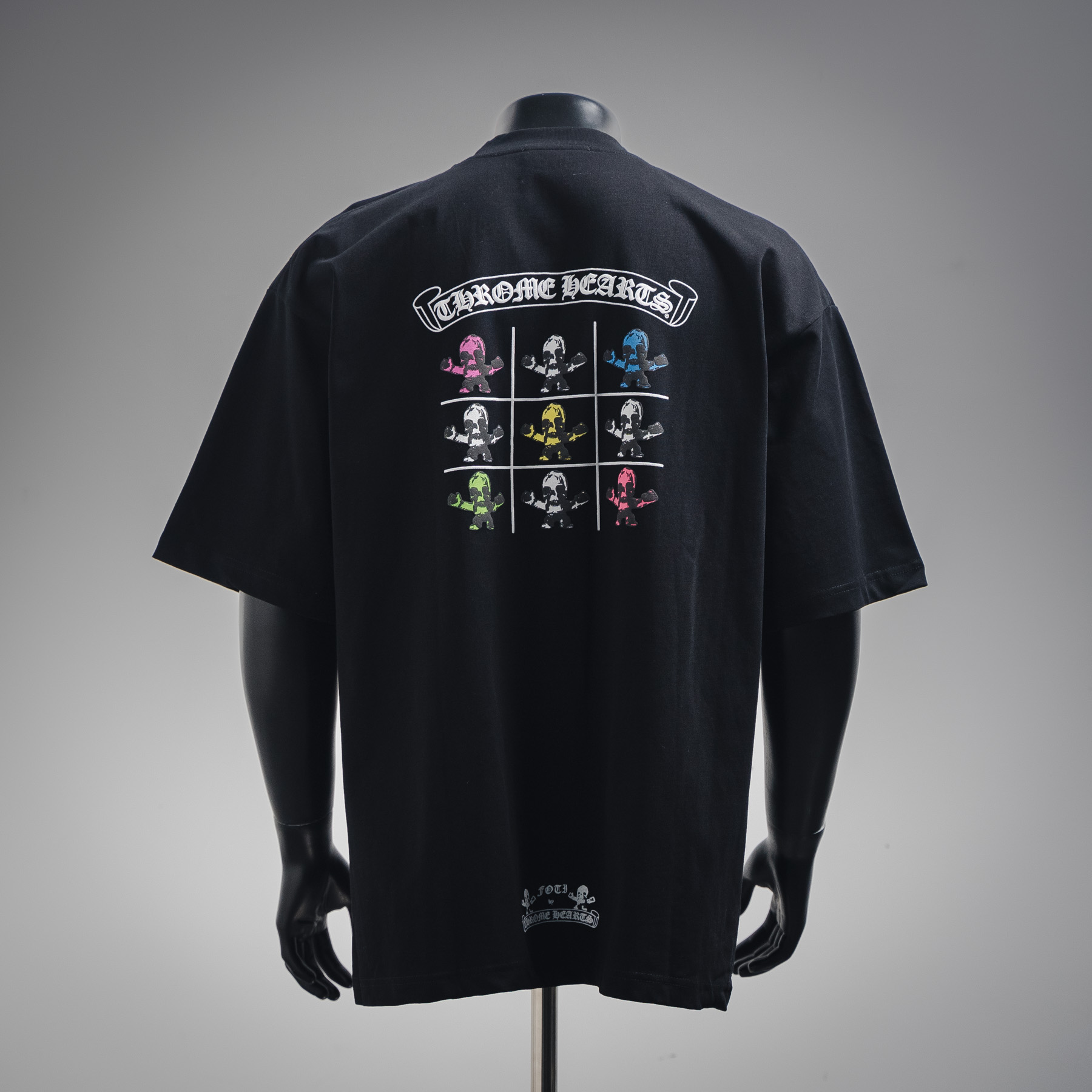 Chrome Hearts 克罗心 25ss黑彩九宫格印花短袖T恤