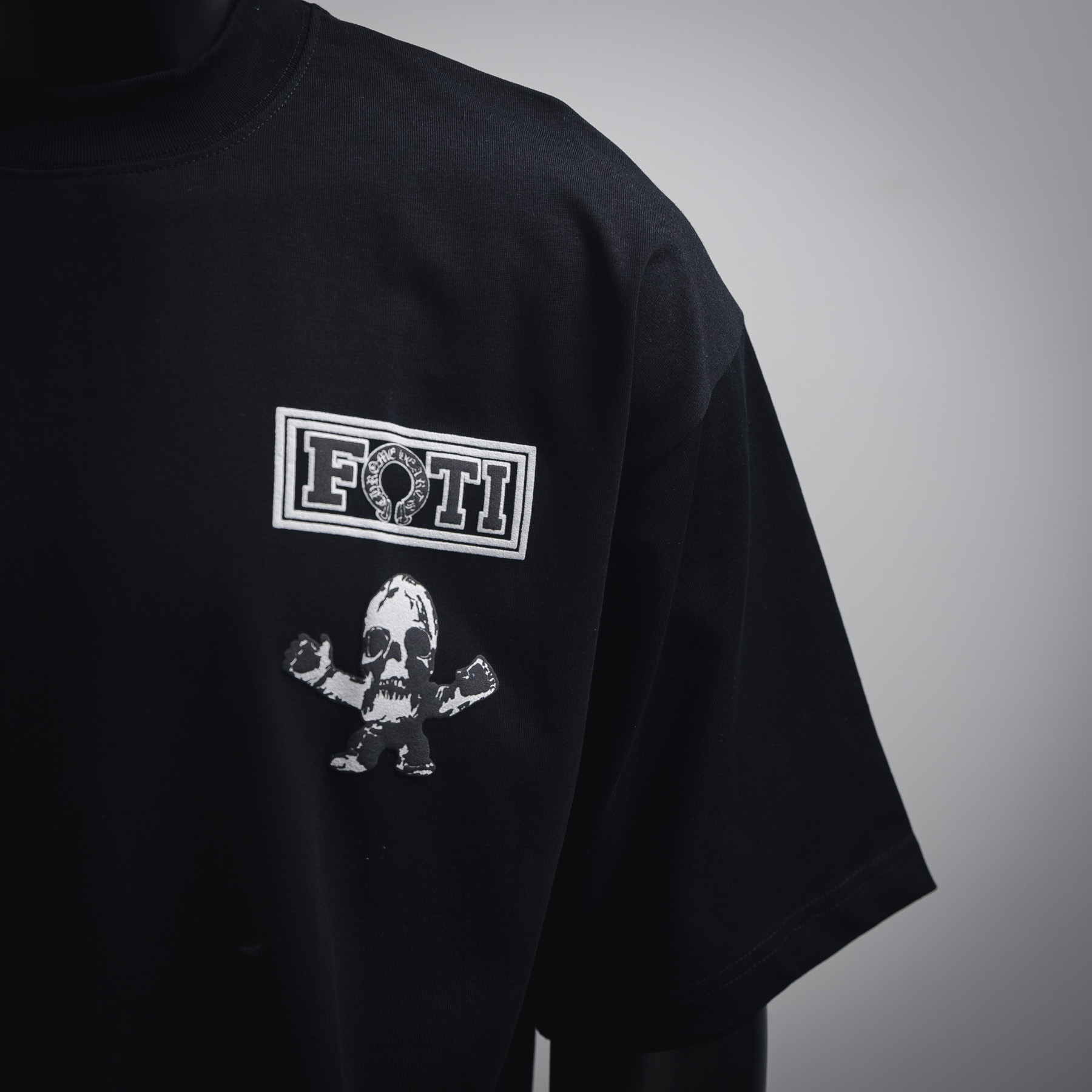 Chrome Hearts 克罗心 25ss黑彩九宫格印花短袖T恤