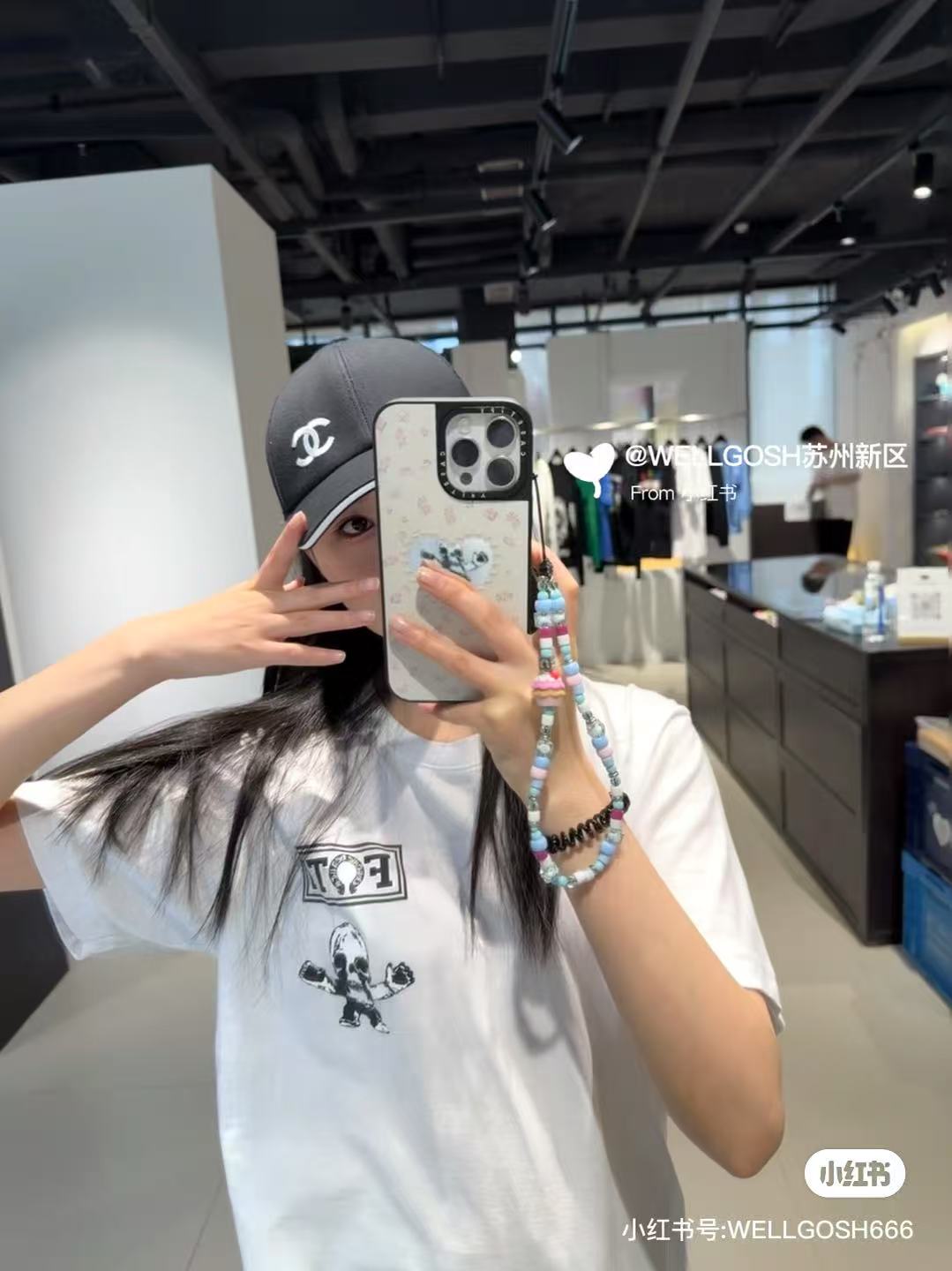 Chrome Hearts 克罗心 25ss黑彩九宫格印花短袖T恤 上身效果#