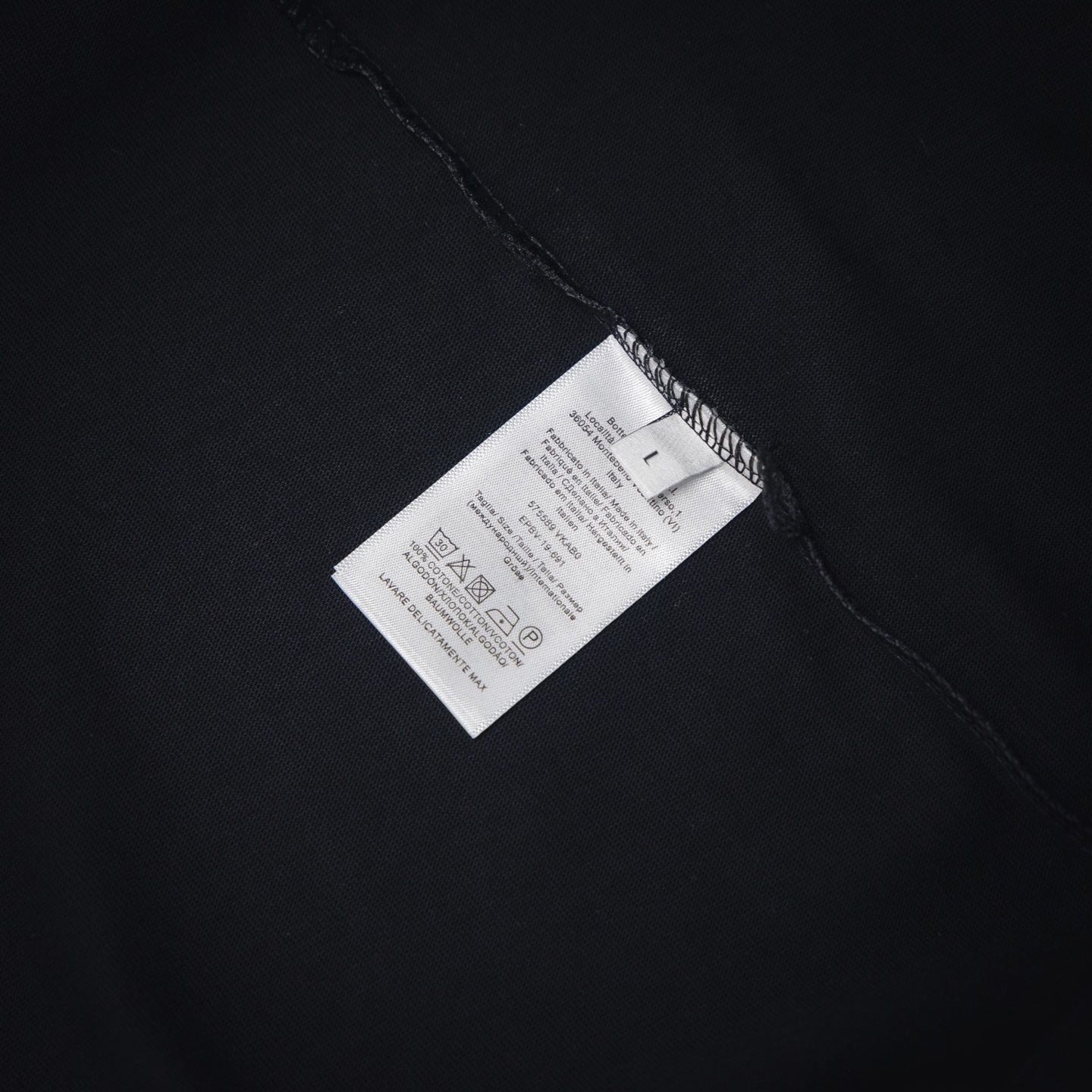 BOTTEGA VENETA葆蝶家BV 25SS小蛇图案字母刺绣短袖T恤