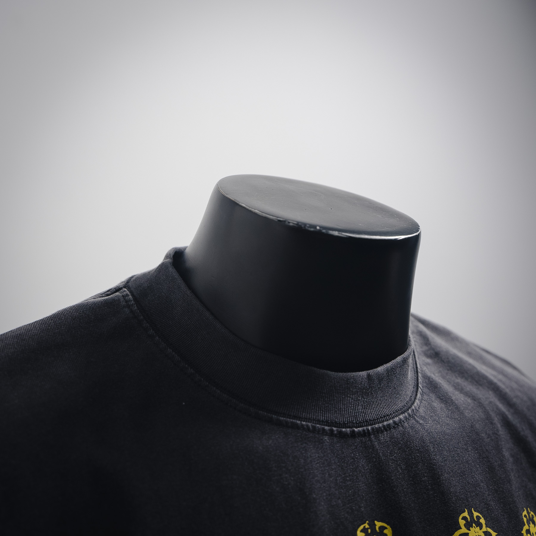 Chrome Hearts 克罗心 25ss水洗做旧满印宝剑logo短袖T恤 黑色 白色