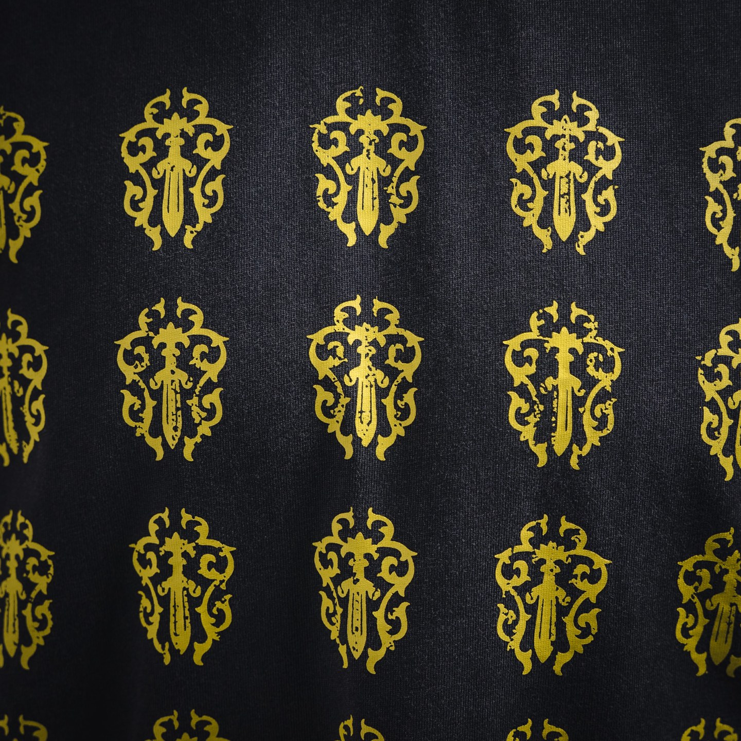 Chrome Hearts 克罗心 25ss水洗做旧满印宝剑logo短袖T恤 黑色 白色