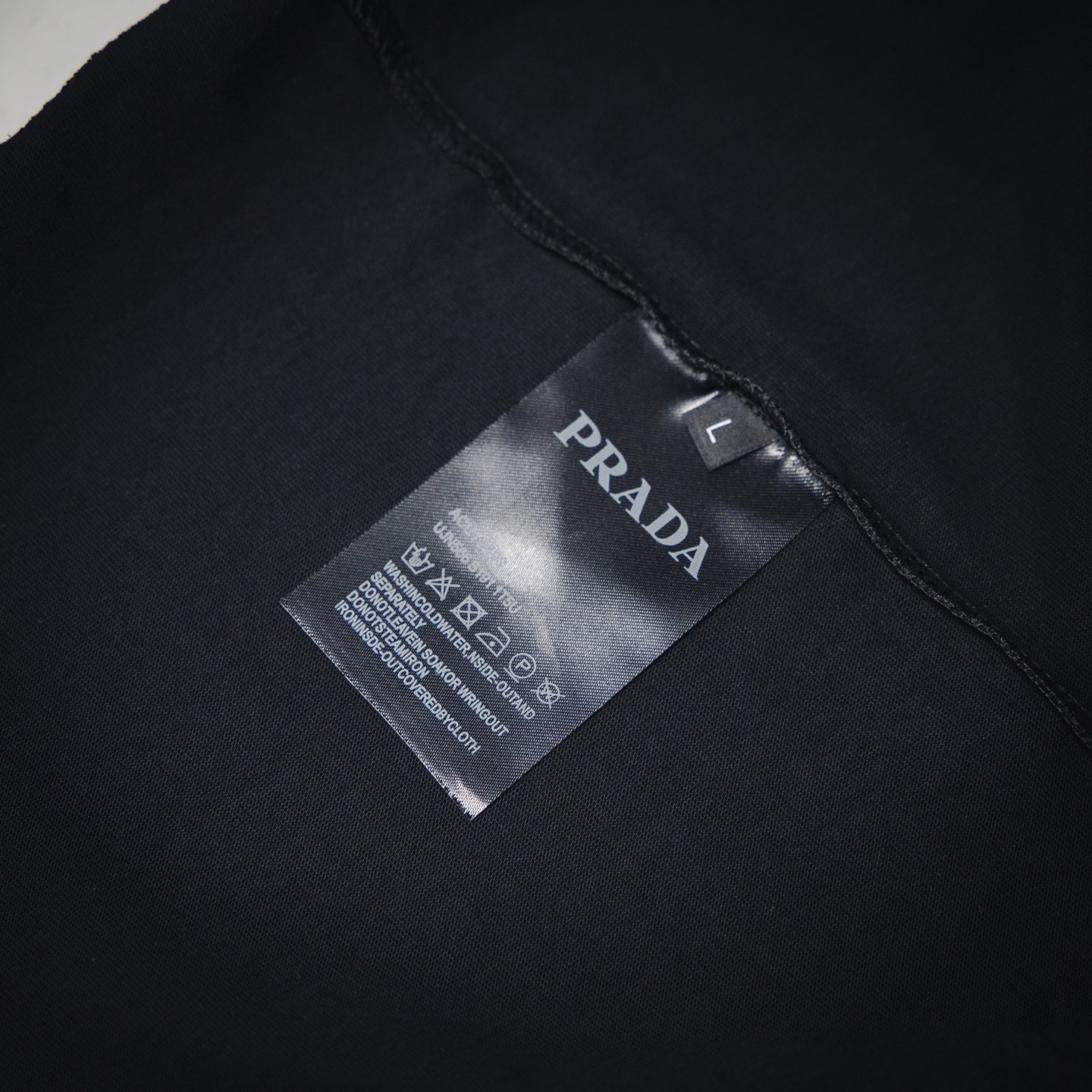 PRADA/普拉达25ss手绘涂鸦字母短袖T恤