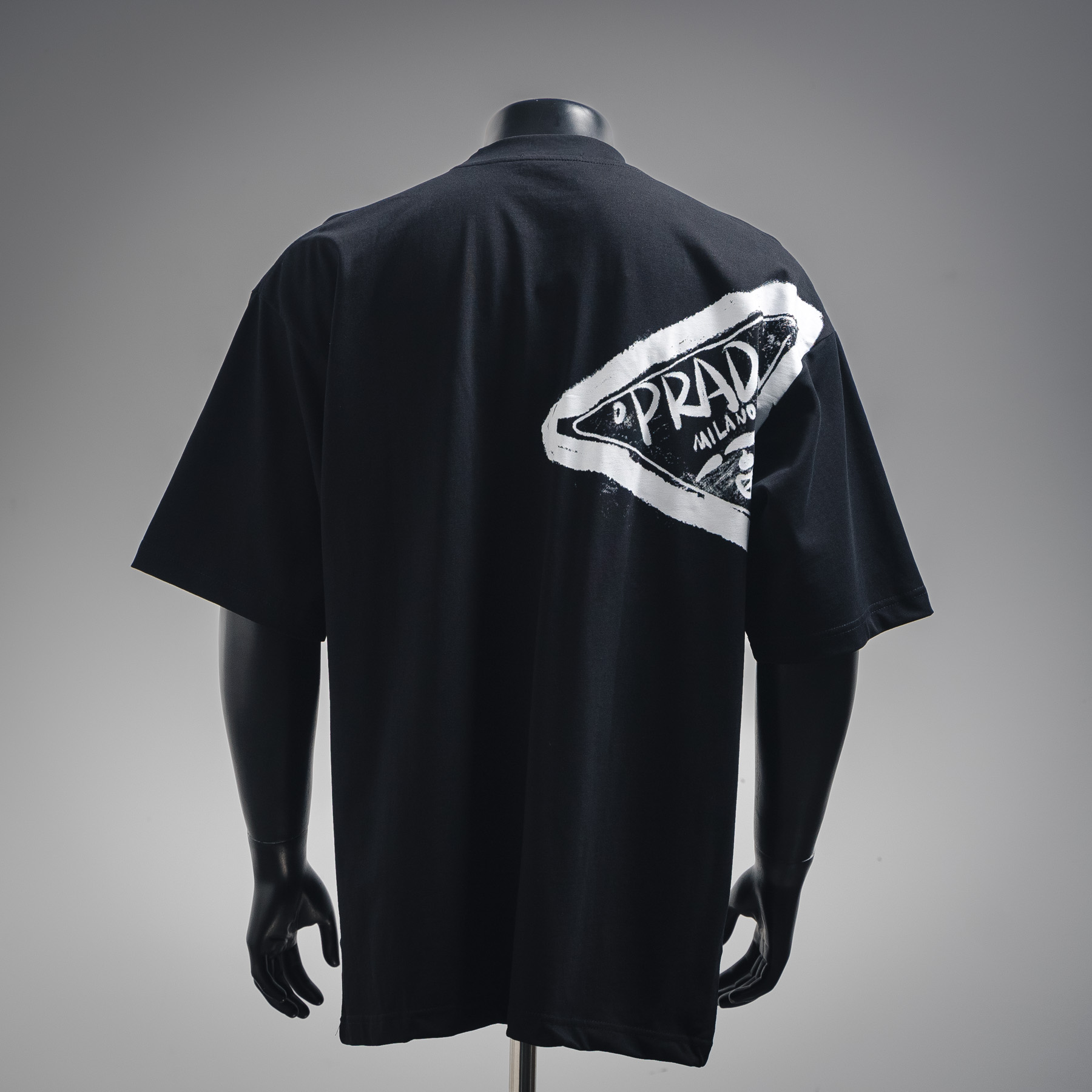 PRADA/普拉达25ss手绘涂鸦字母短袖T恤
