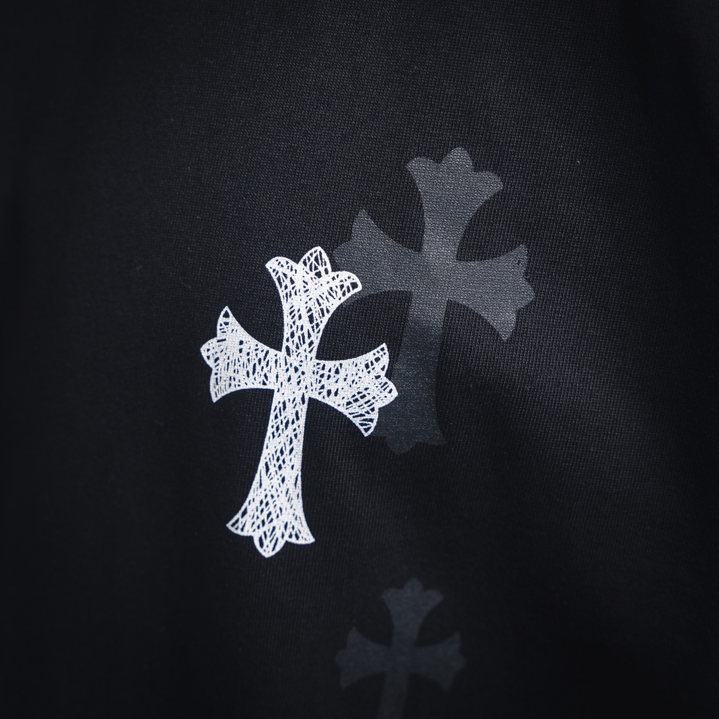 Chrome Hearts/克罗心 25ss皮标十字架短袖T恤