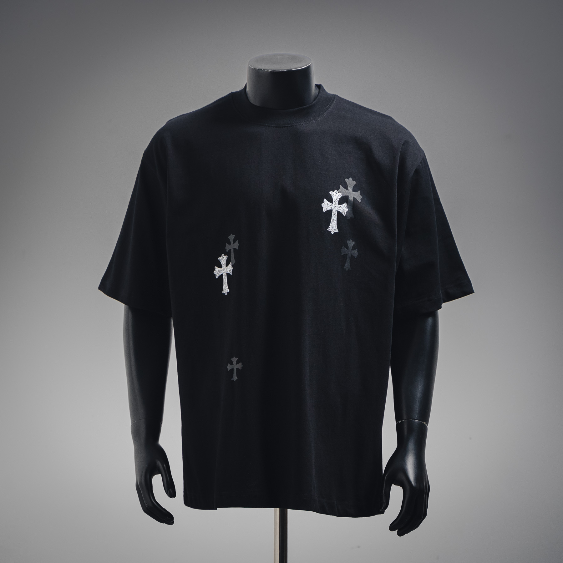 Chrome Hearts/克罗心 25ss皮标十字架短袖T恤
