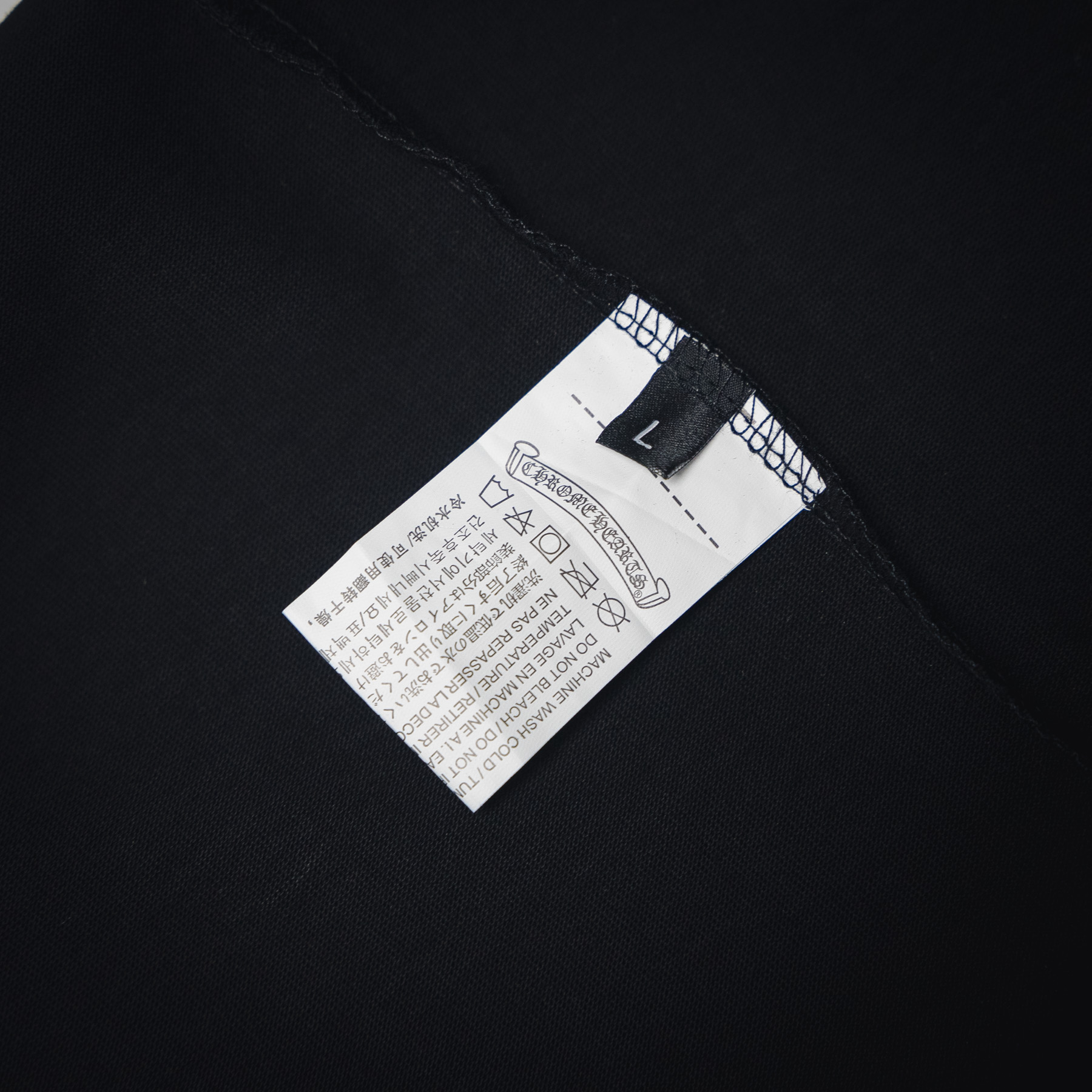 Chrome Hearts/克罗心 25ss皮标十字架短袖T恤