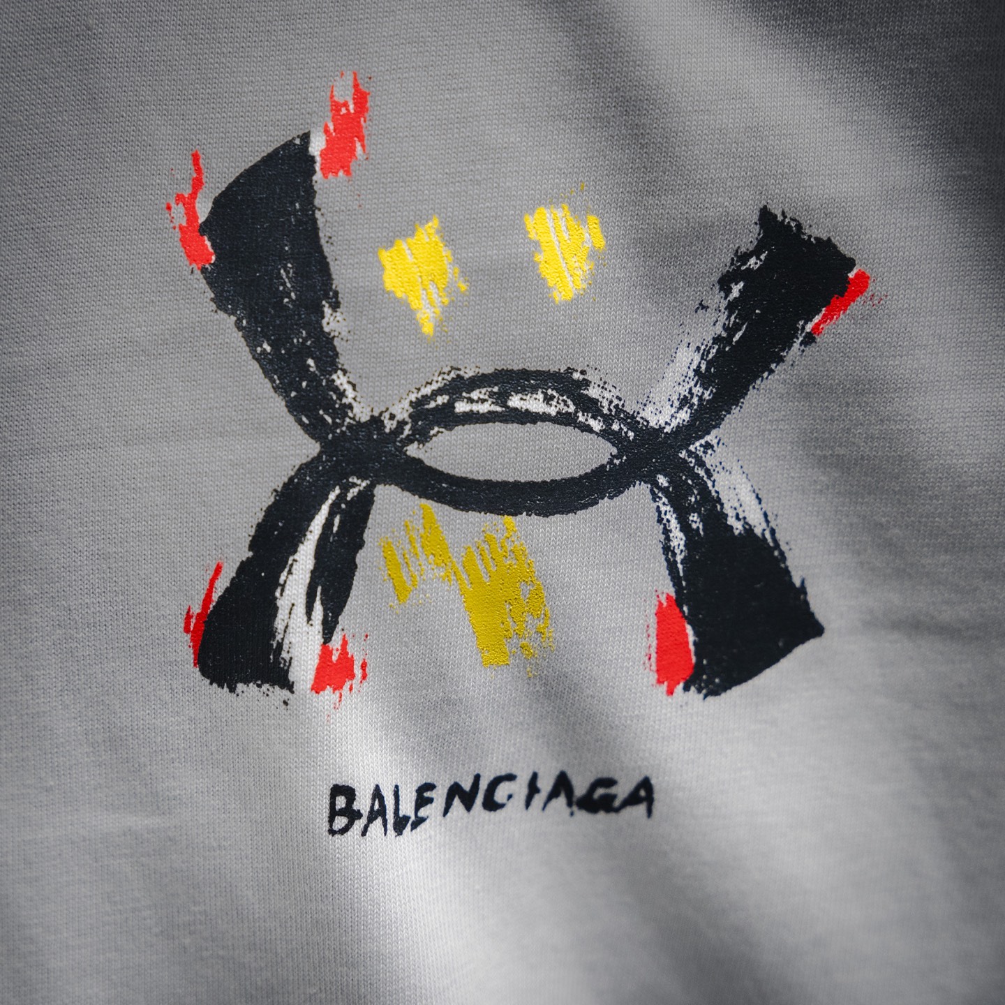 Balenciaga 巴黎世家25ss联名手绘涂鸦短袖T恤