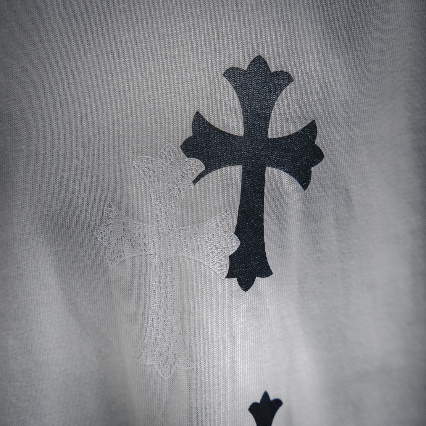 Chrome Hearts/克罗心 25ss皮标十字架短袖T恤