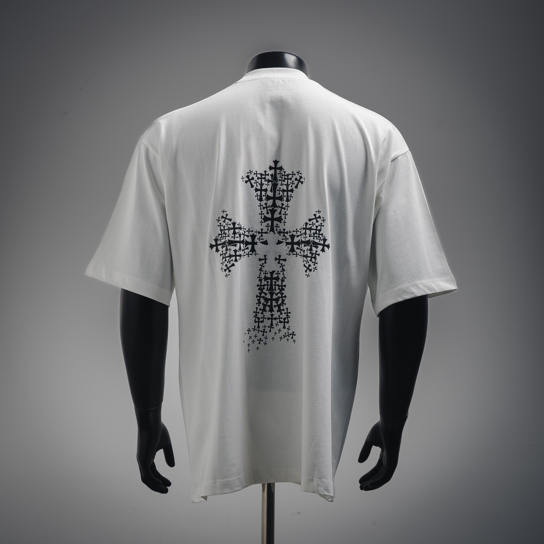 Chrome Hearts/克罗心 25ss皮标十字架短袖T恤