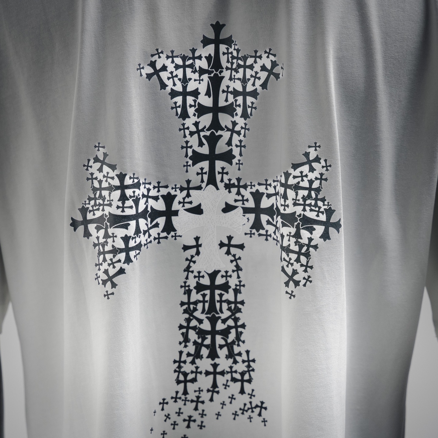 Chrome Hearts/克罗心 25ss皮标十字架短袖T恤