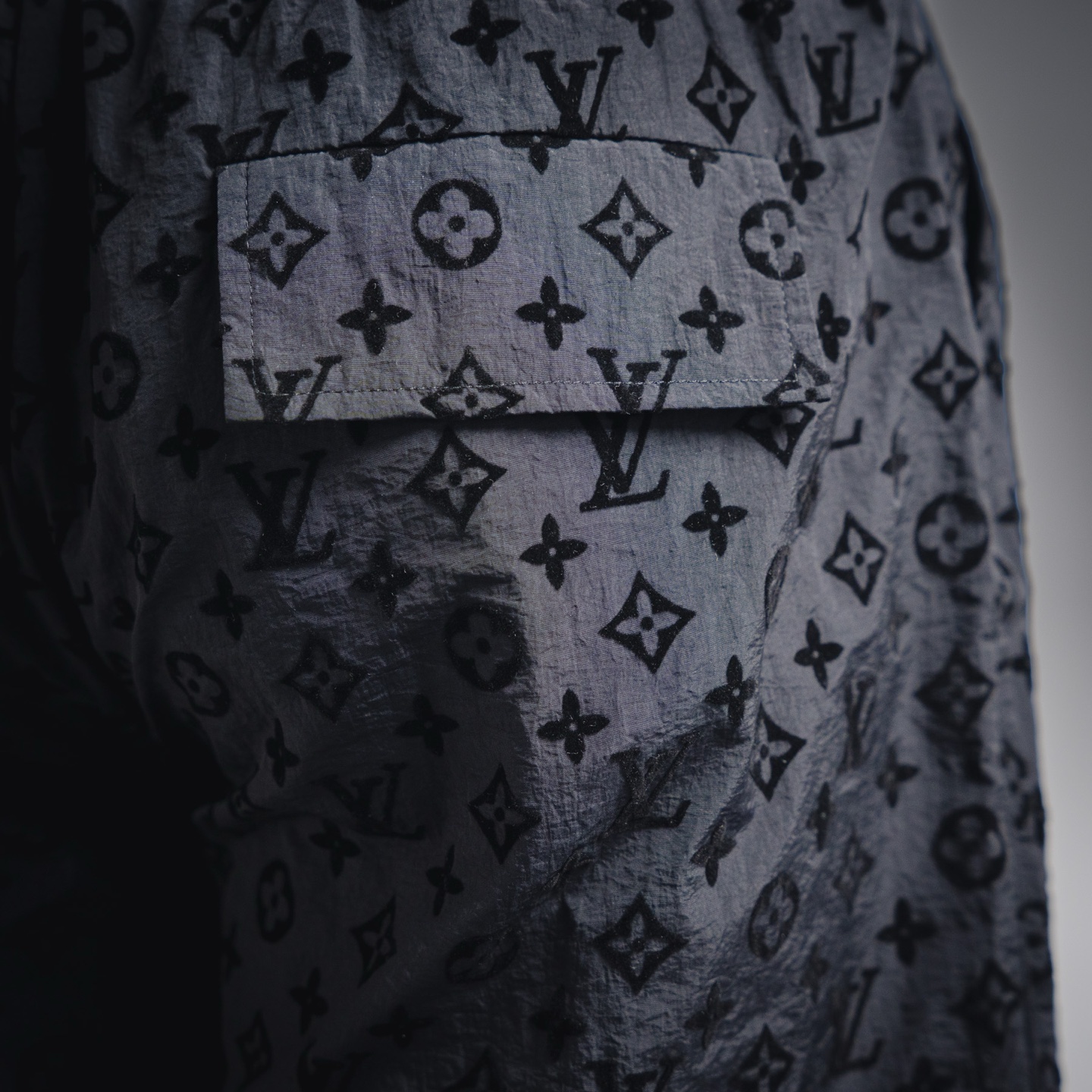 Louis Vuitton/路易威登 25ss 植绒满印提花短裤