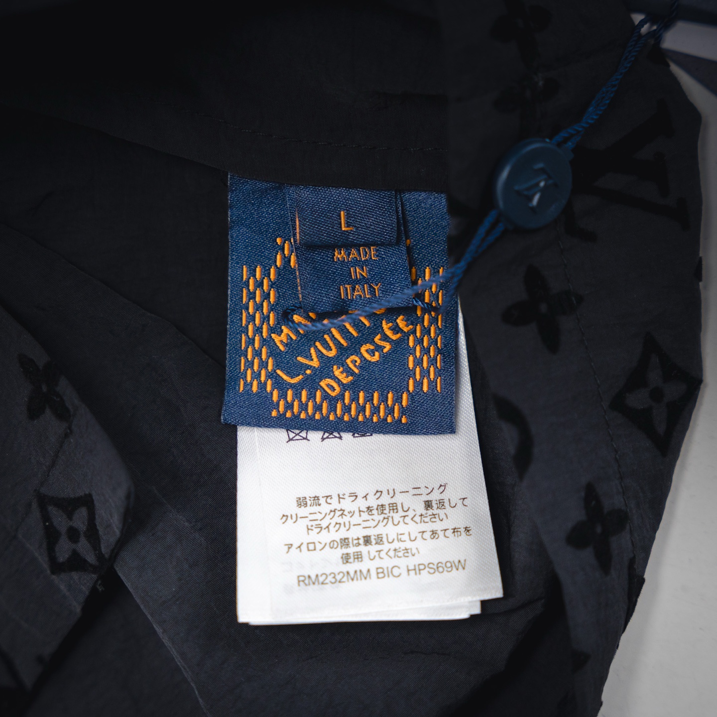 Louis Vuitton/路易威登 25ss 新款植绒满印提花衬衫短袖