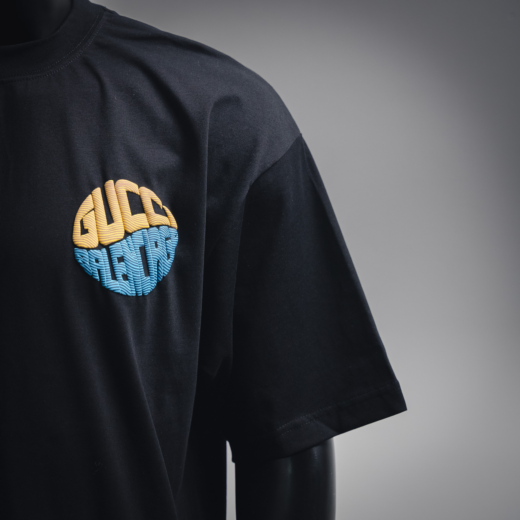 Gucci X Balenciaga古驰联名25ss蛇年限定短袖T恤 黑色 白色