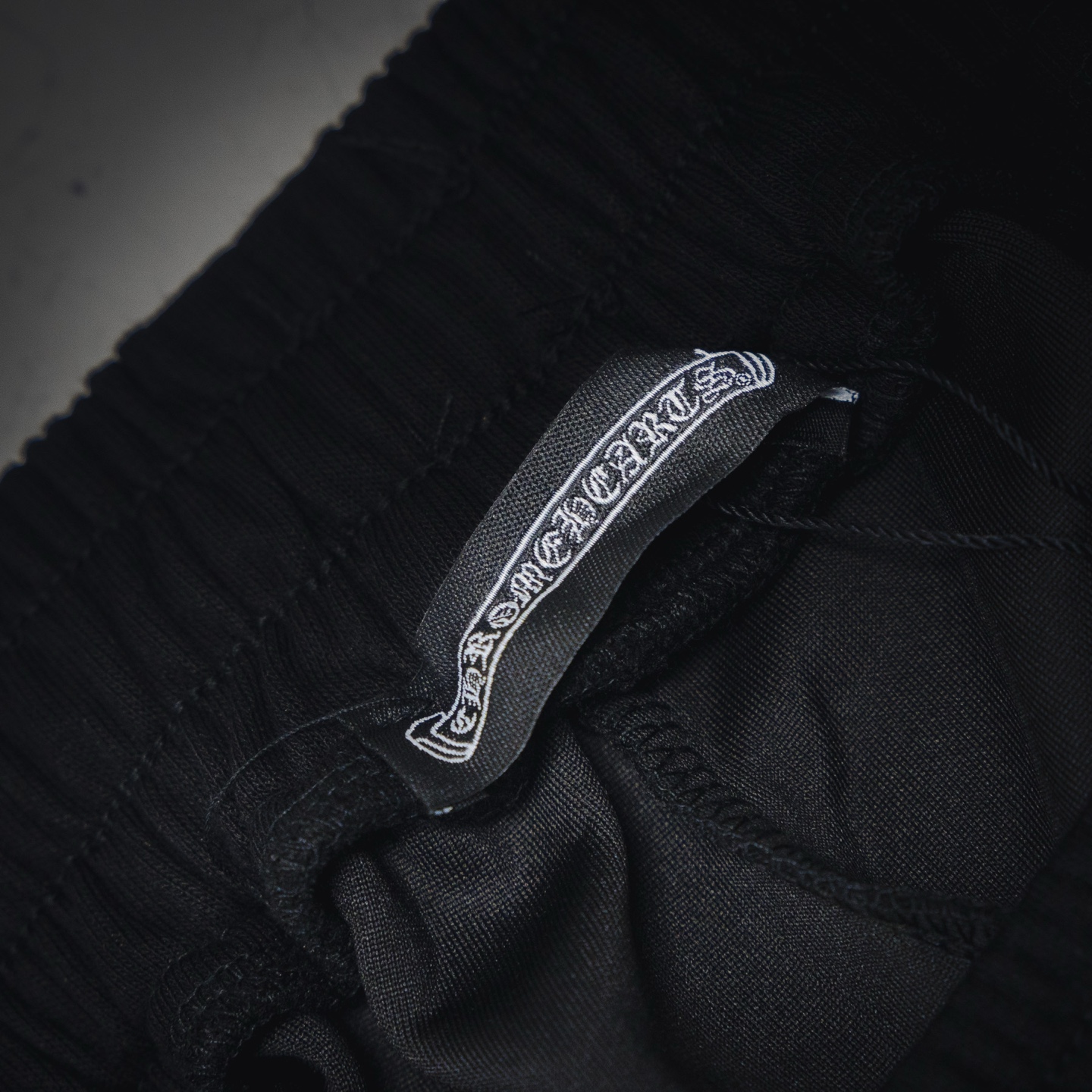 Chrome Hearts克罗心ch 25ss刺绣白标十字架短裤 黑色