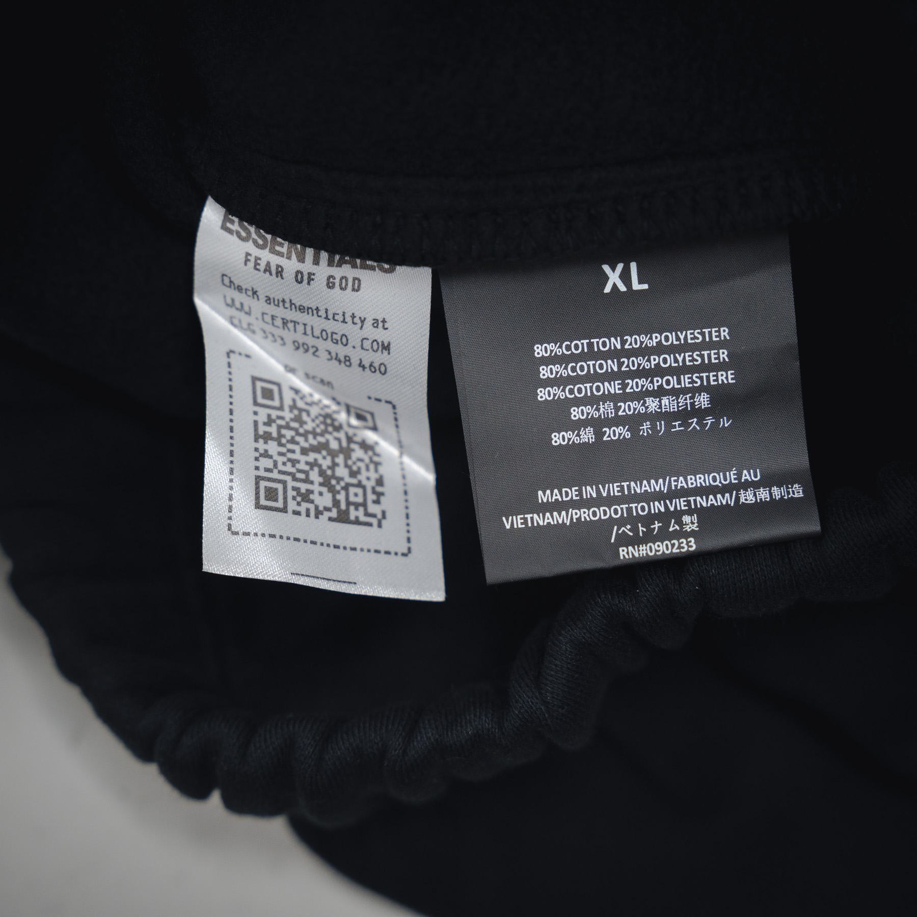Fear of God Essentials ALWAYS ON系列 亚瑟灰 玄青黑