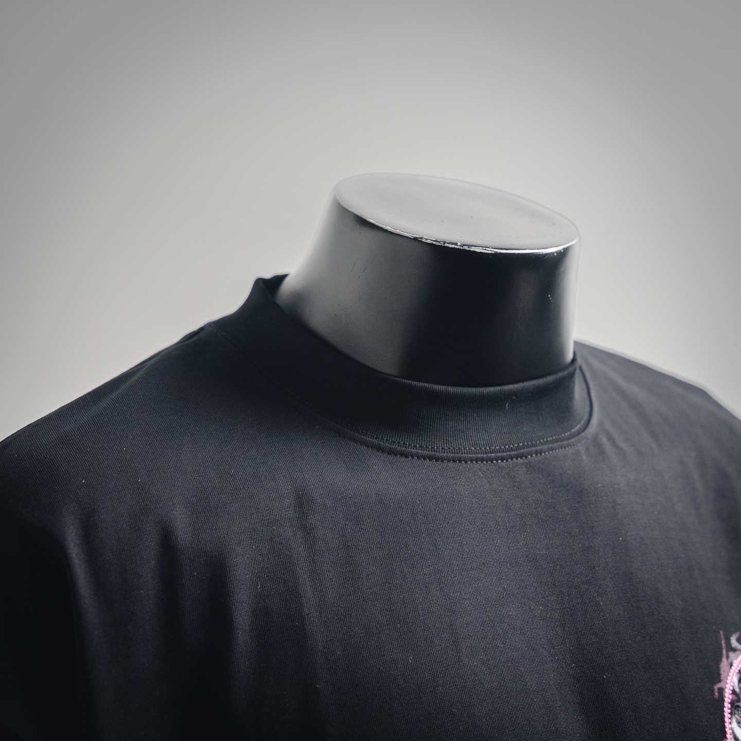 COME HEARTSCH/克罗心CH 25ss紫色马蹄印花刺绣短袖T恤 黑色/白色