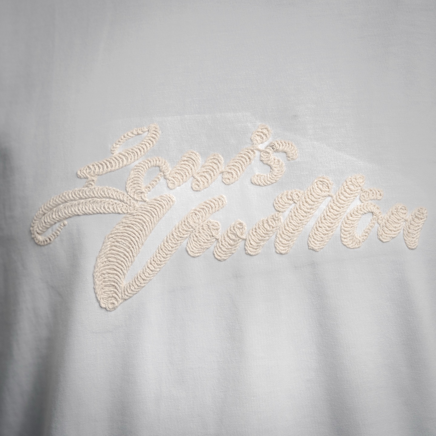 Louis Vuitton/路易威登25ss 刺绣艺术字母logo短袖T恤