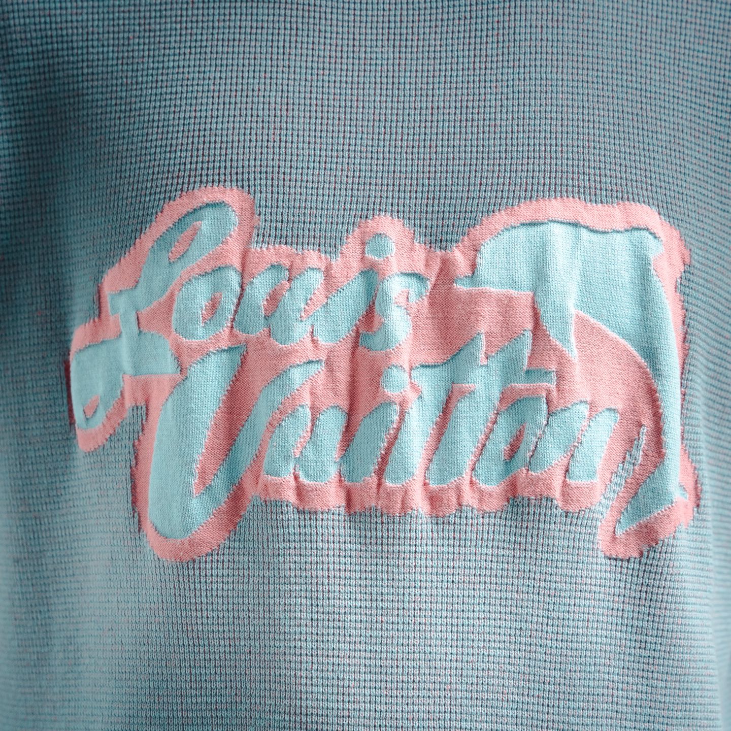 Louis Vuitton/路易威登 25ss海豚提花毛织短袖