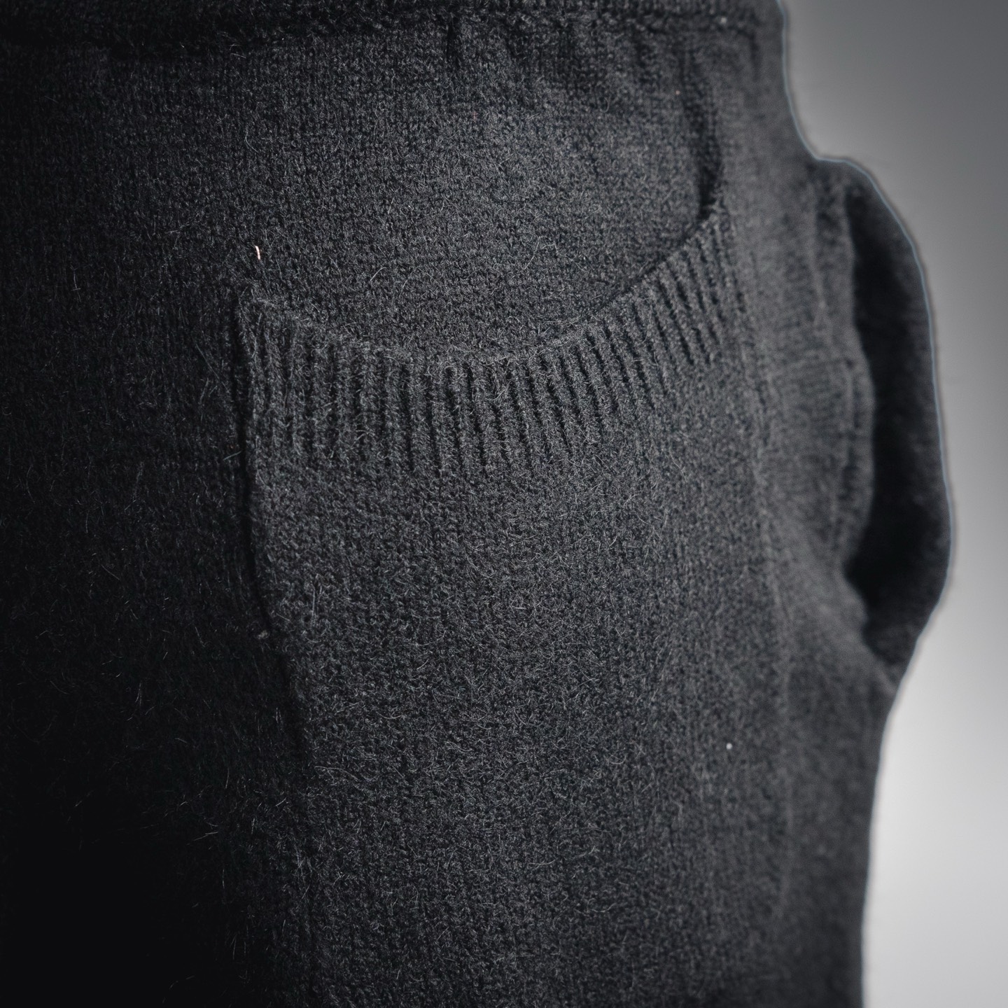 Cole buxton 新款字母标语提花毛线抽绳羊毛短裤 白级绒羊毛裤