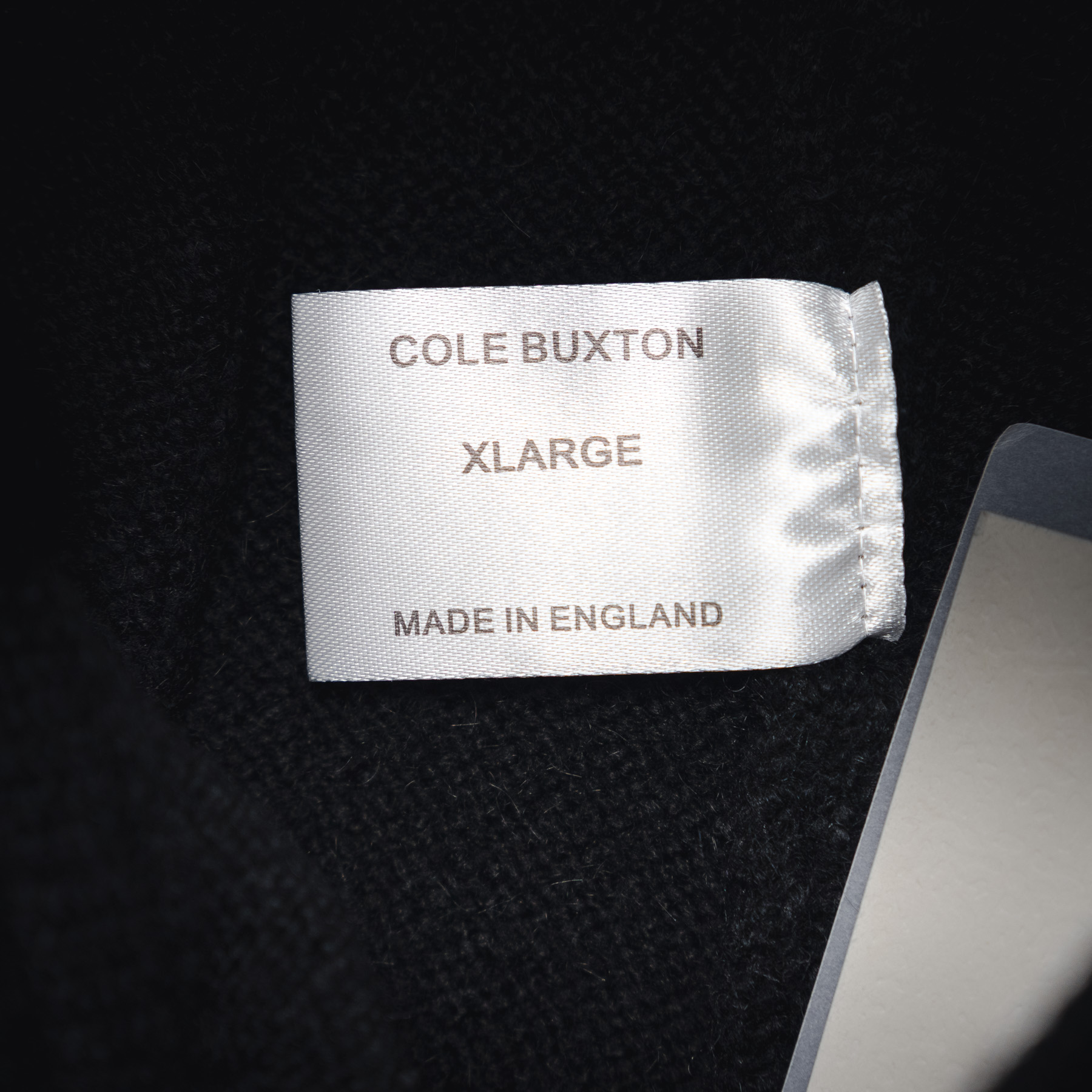 Cole buxton 新款字母标语提花毛线抽绳羊毛短裤 白级绒羊毛裤