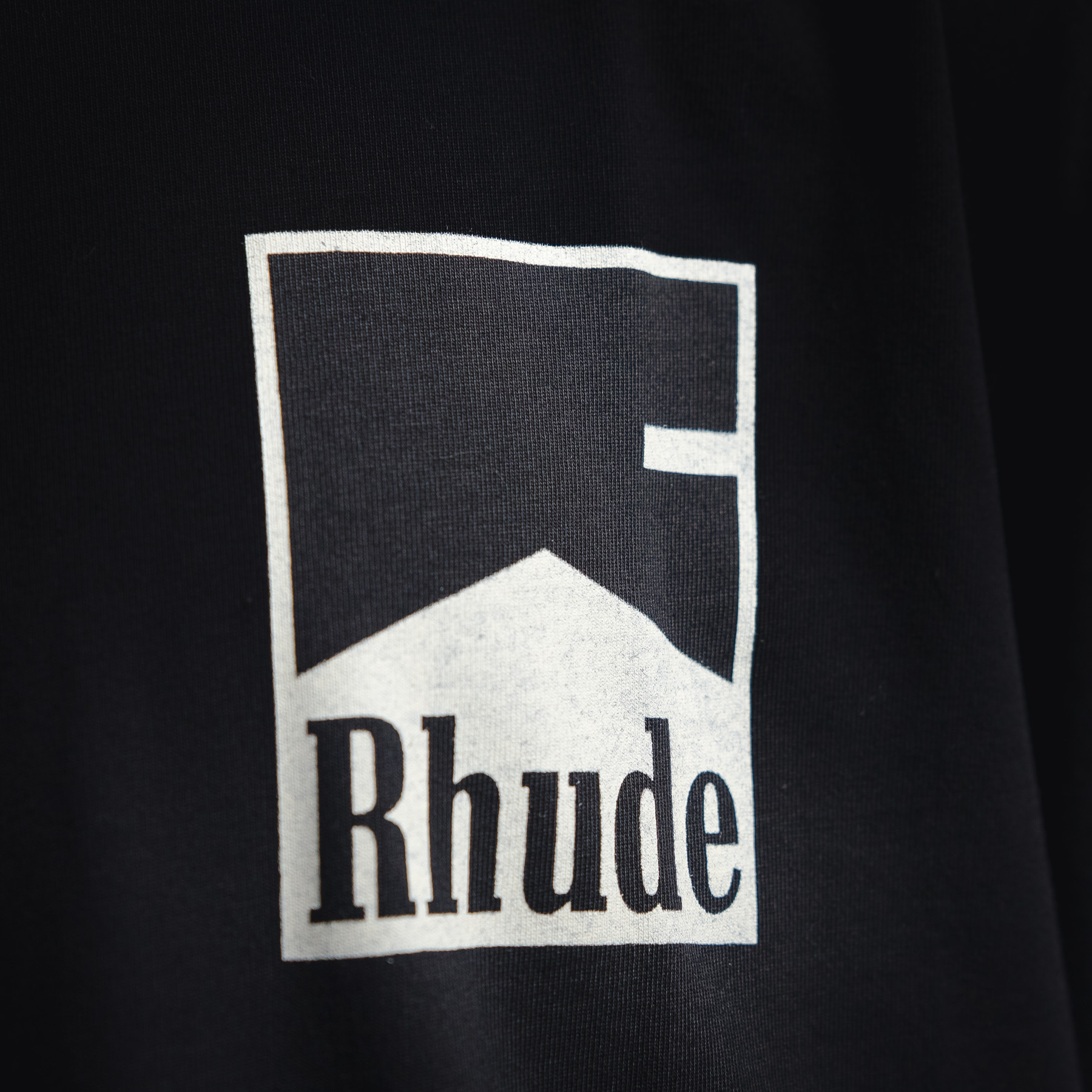 RHUDE万宝路25ss复古logo印花标语短袖T恤