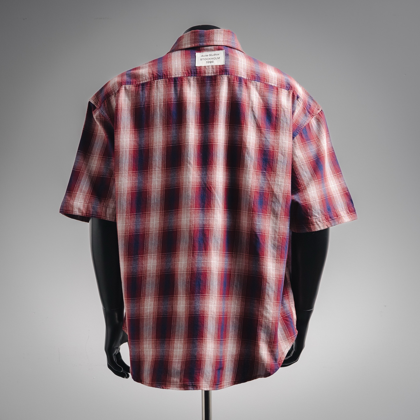 Acne Studios 25ss 红白格纹短袖衬衫