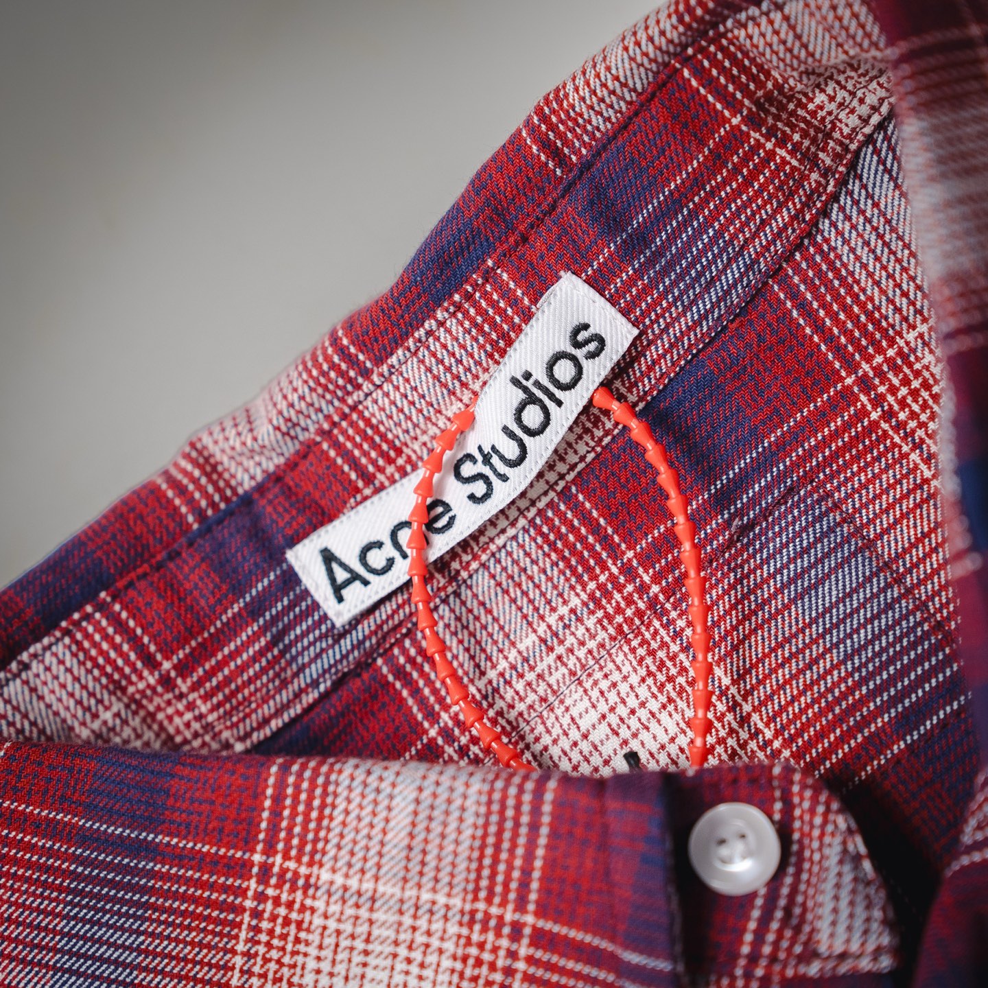 Acne Studios 25ss 红白格纹短袖衬衫